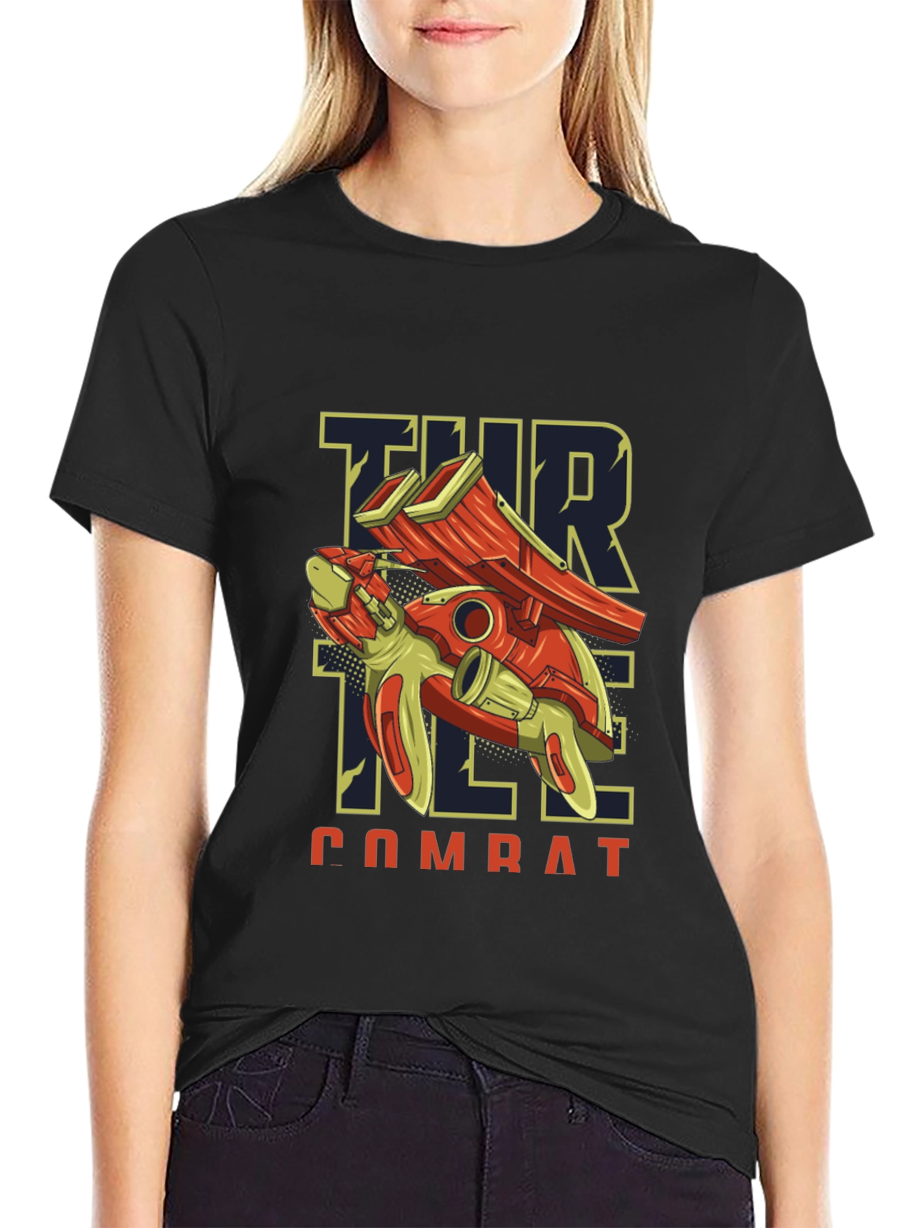 Turtle Combat Black T-Shirt