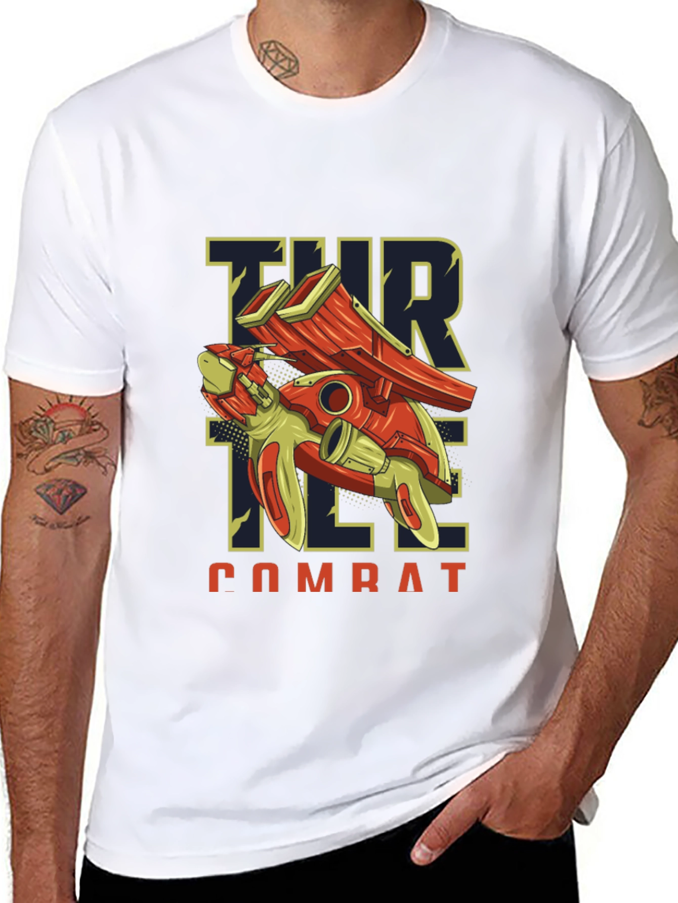 Turtle Combat Black T-Shirt