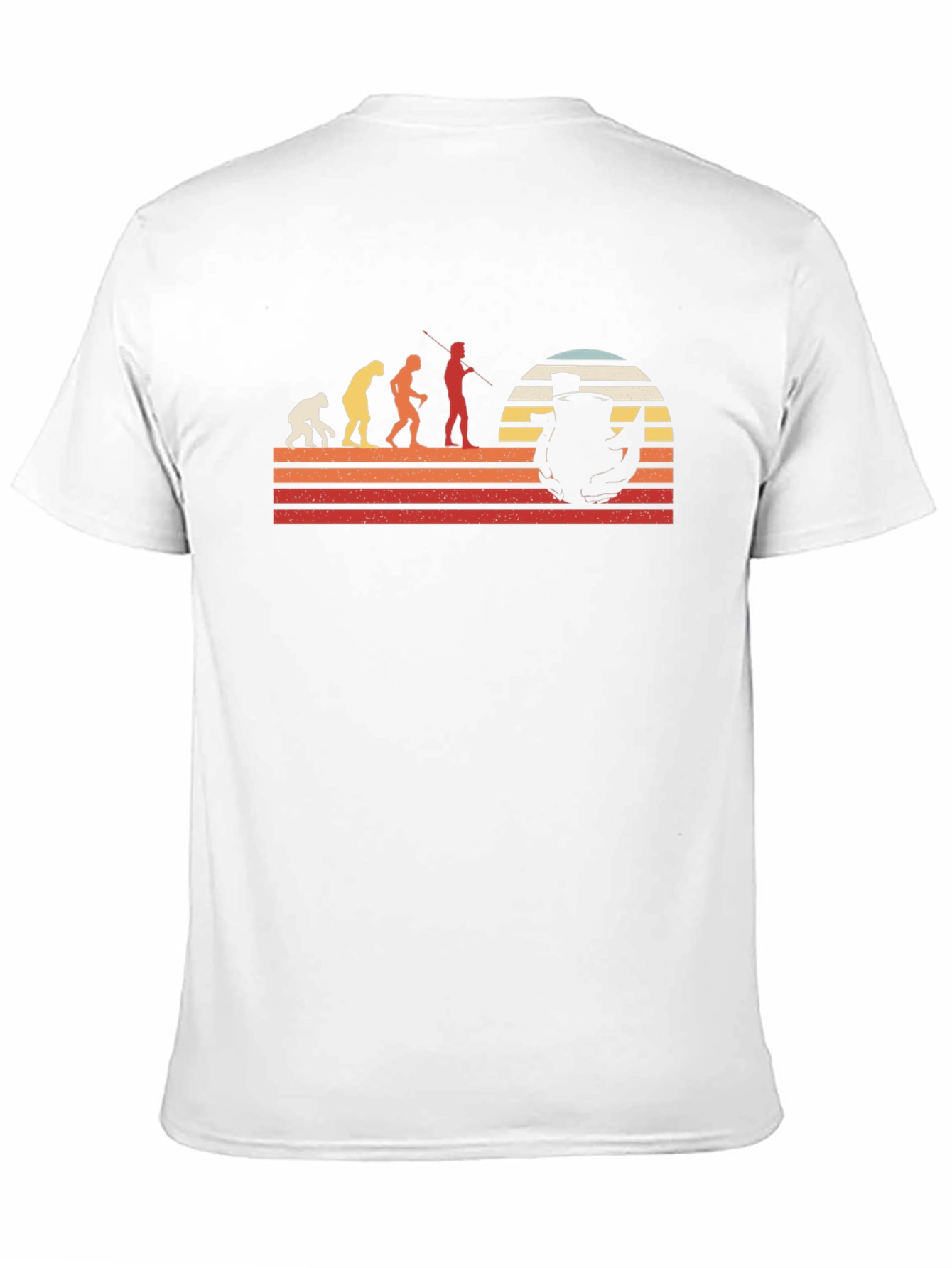 Evolution of Fishing Graphic T-Shirt