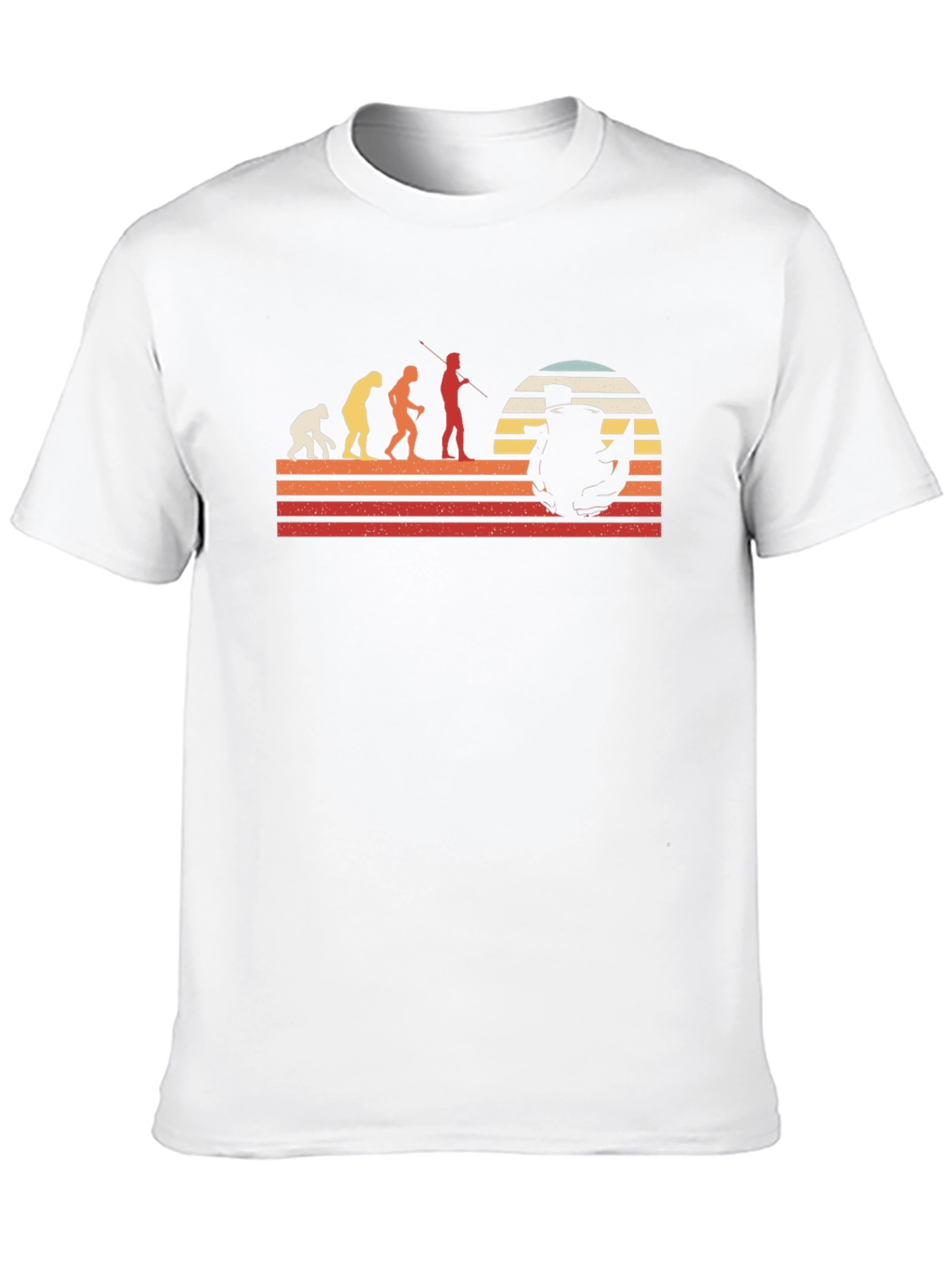 Evolution of Fishing Graphic T-Shirt
