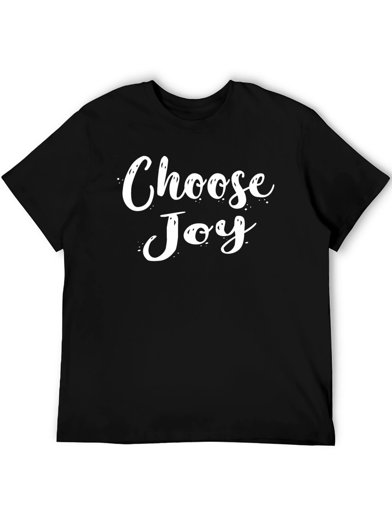 Choose Joy Black T-Shirt: Inspirational Graphic Tee