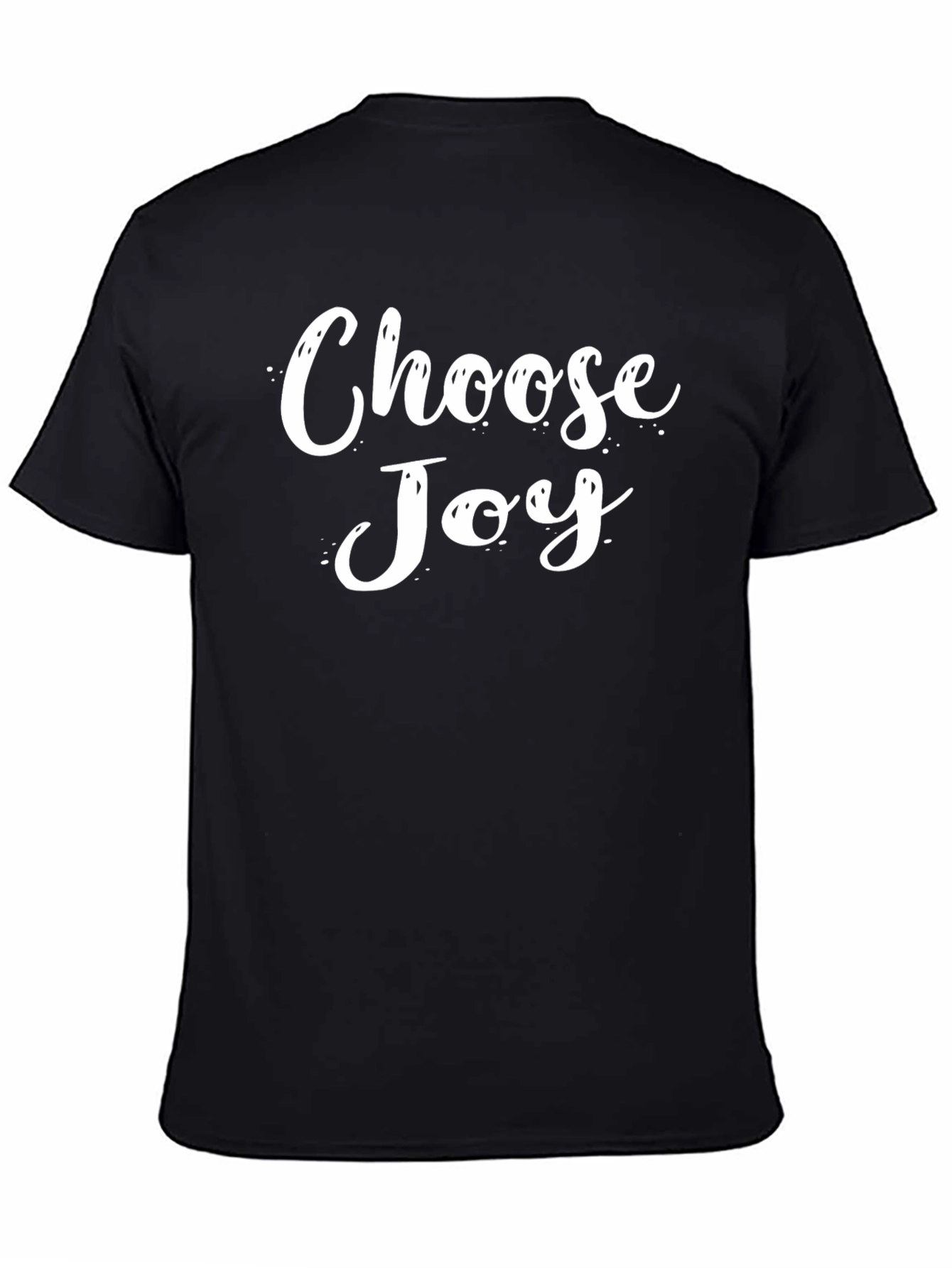 Choose Joy Black T-Shirt: Inspirational Graphic Tee