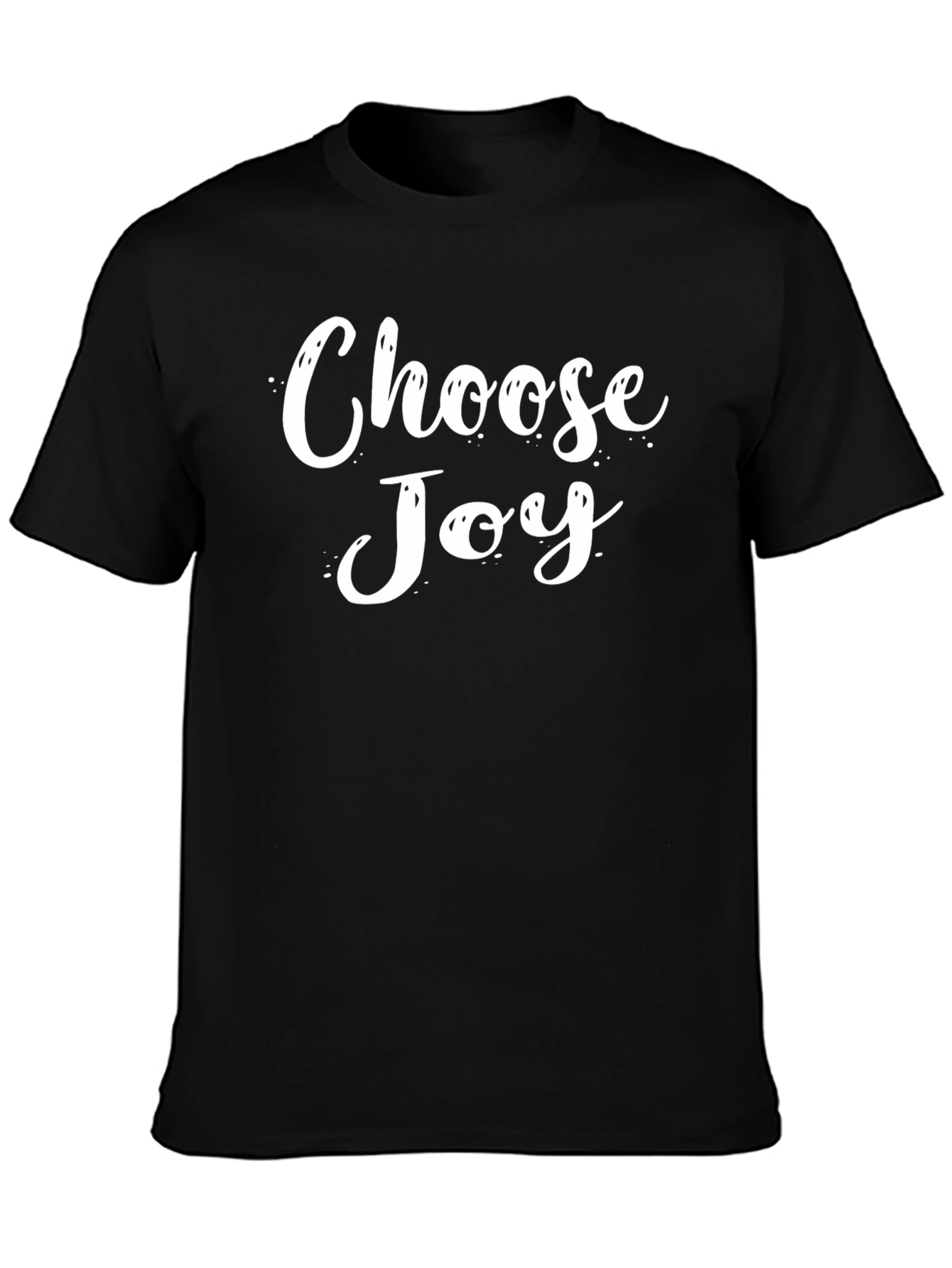 Choose Joy Black T-Shirt: Inspirational Graphic Tee