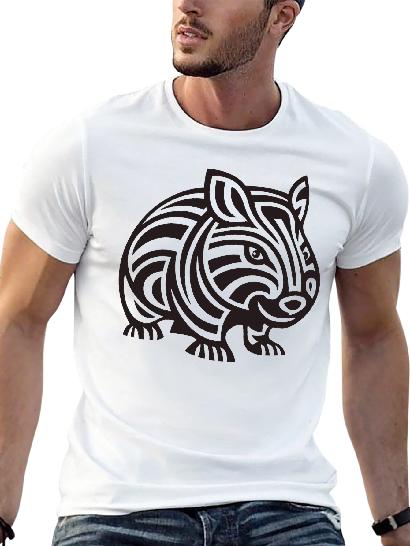 Tribal Guinea Pig Graphic T-Shirt