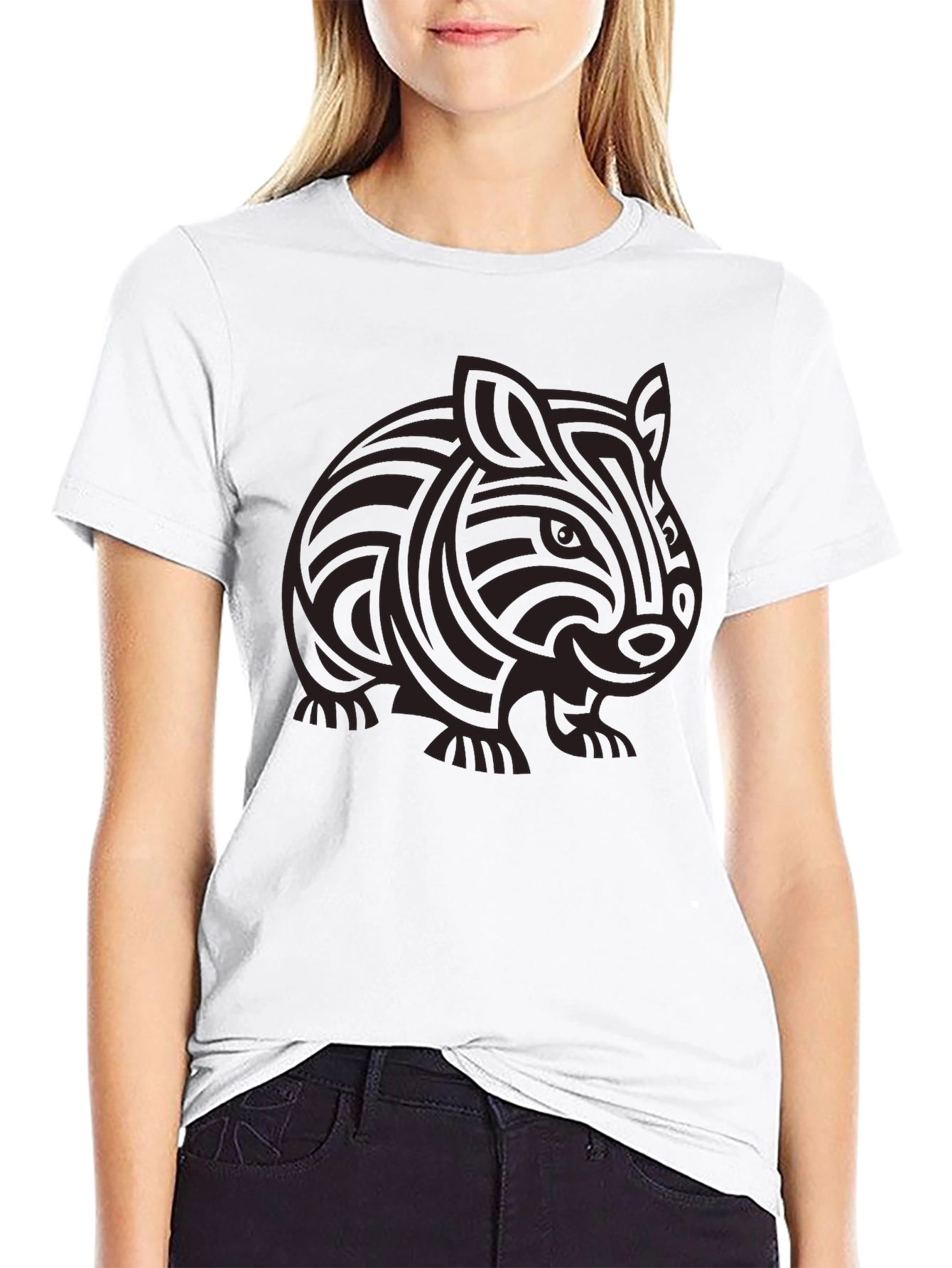 Tribal Guinea Pig Graphic T-Shirt