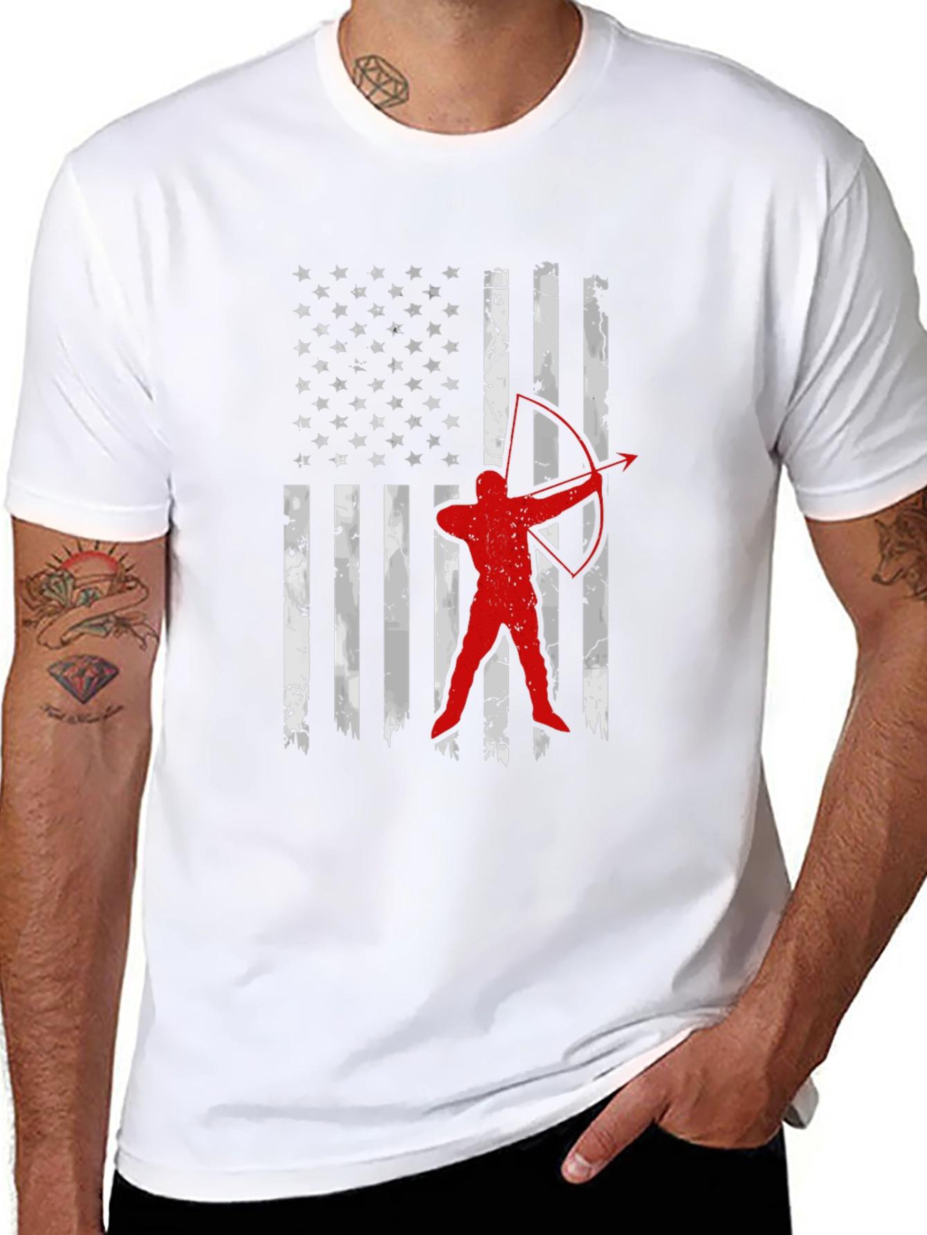 Archery USA Flag Graphic Tee