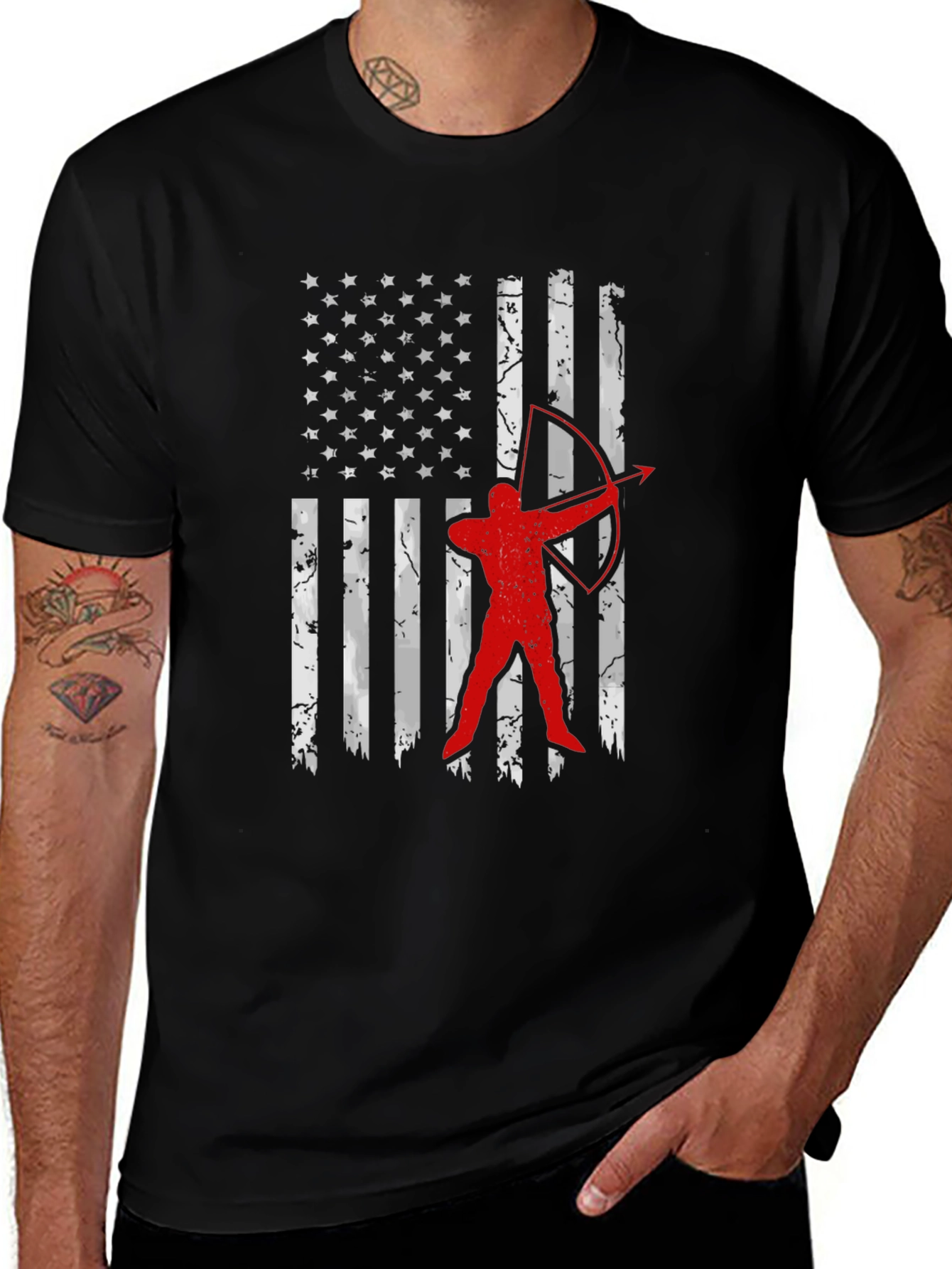 Archery USA Flag Graphic Tee