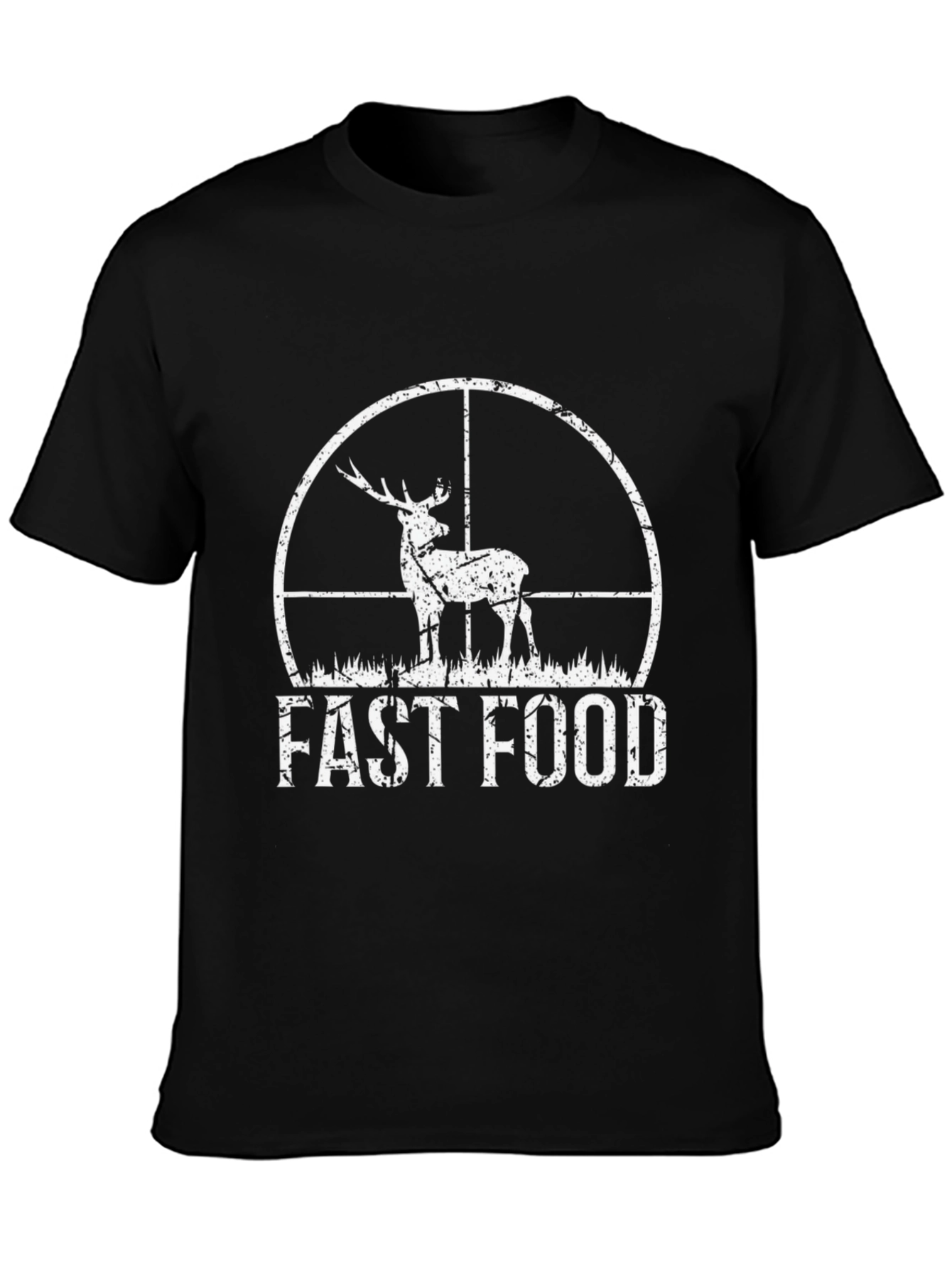 Fast Food Hunting T-Shirt Deer Target Tee