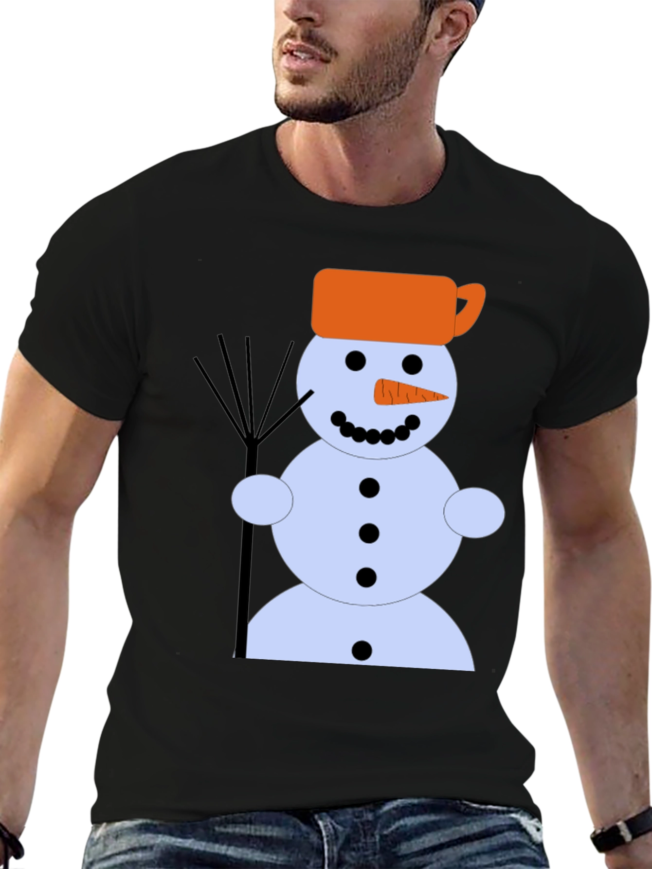 Snowman Graphic Tee - Winter Holiday Shirt