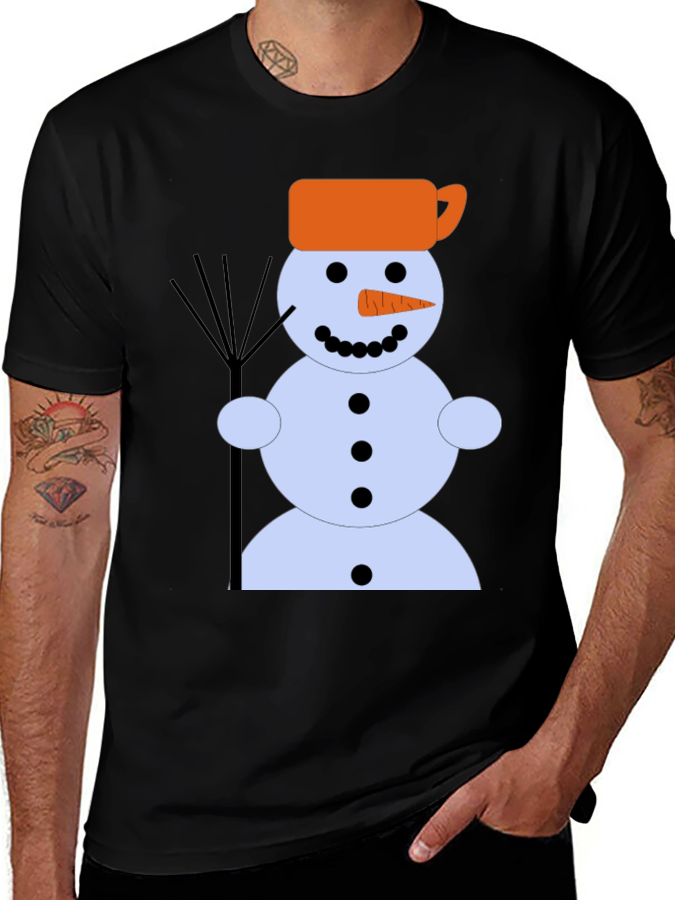 Snowman Graphic Tee - Winter Holiday Shirt