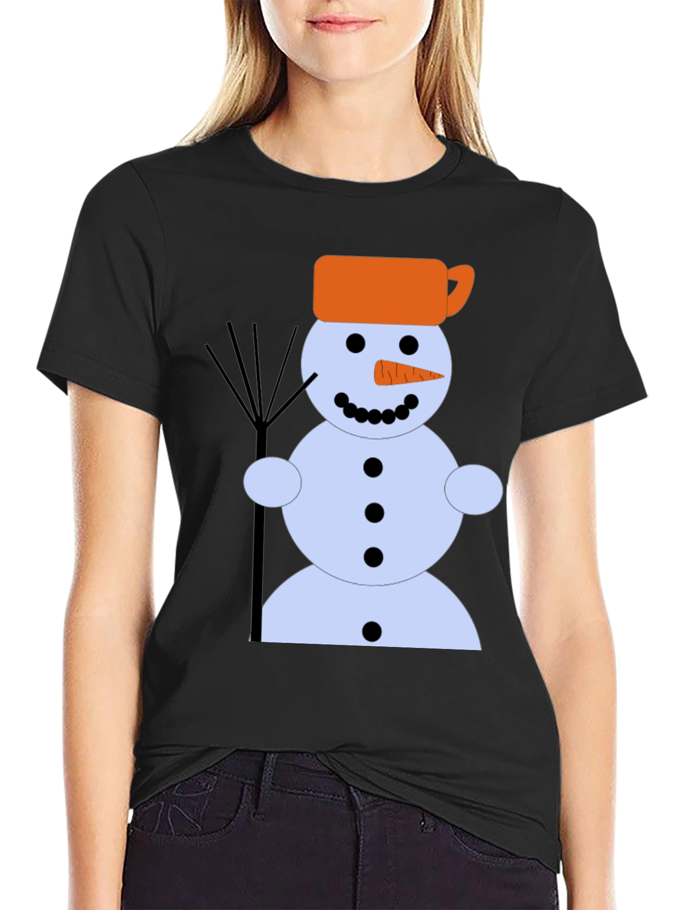 Snowman Graphic Tee - Winter Holiday Shirt
