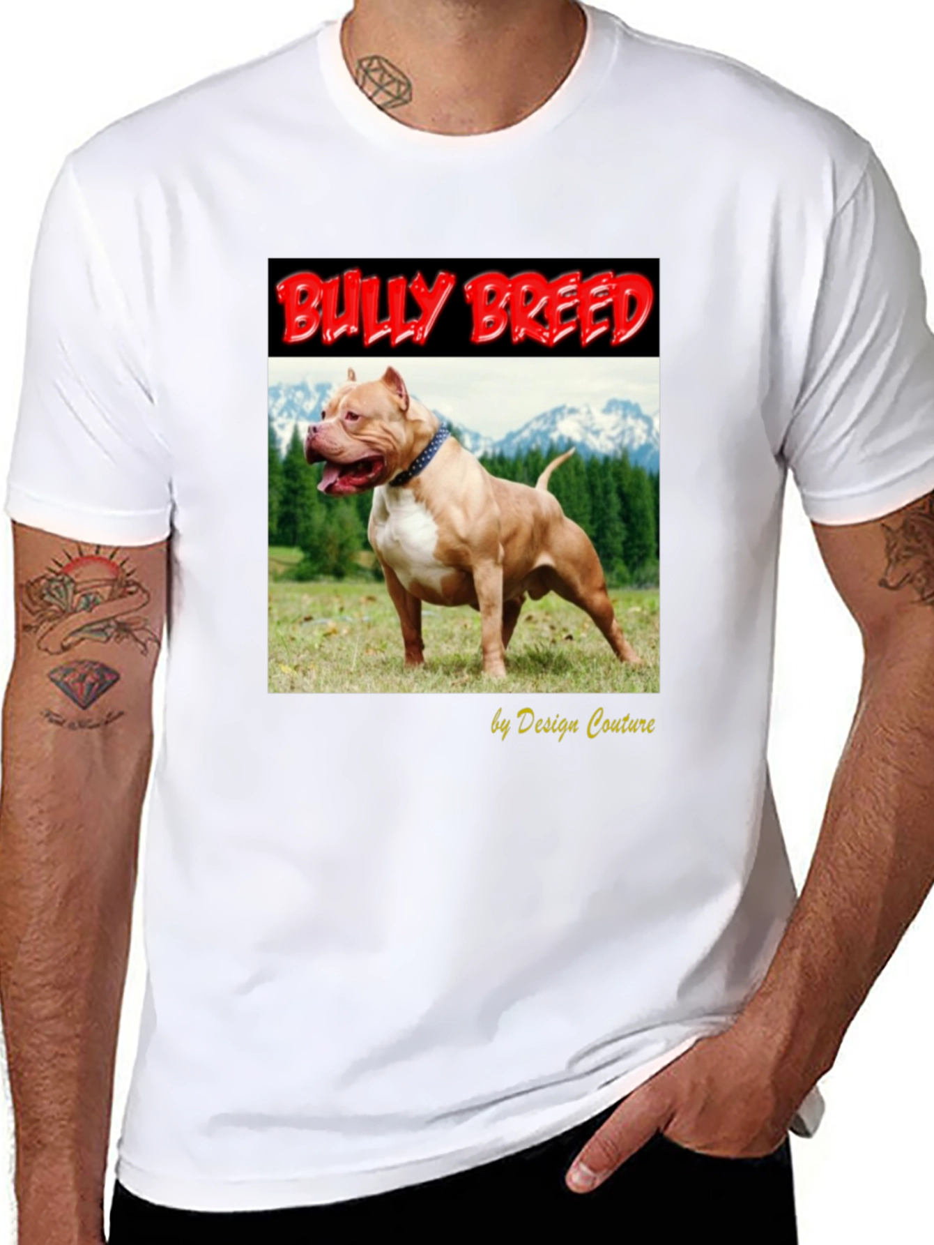 Bully Breed Dog Graphic Tee - Design Couture