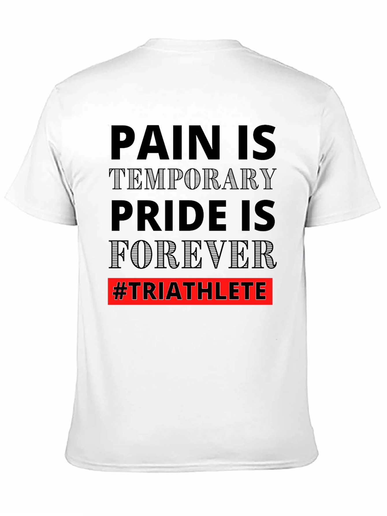 Triathlete Pride Graphic Tee - Motivational Workout Shirt