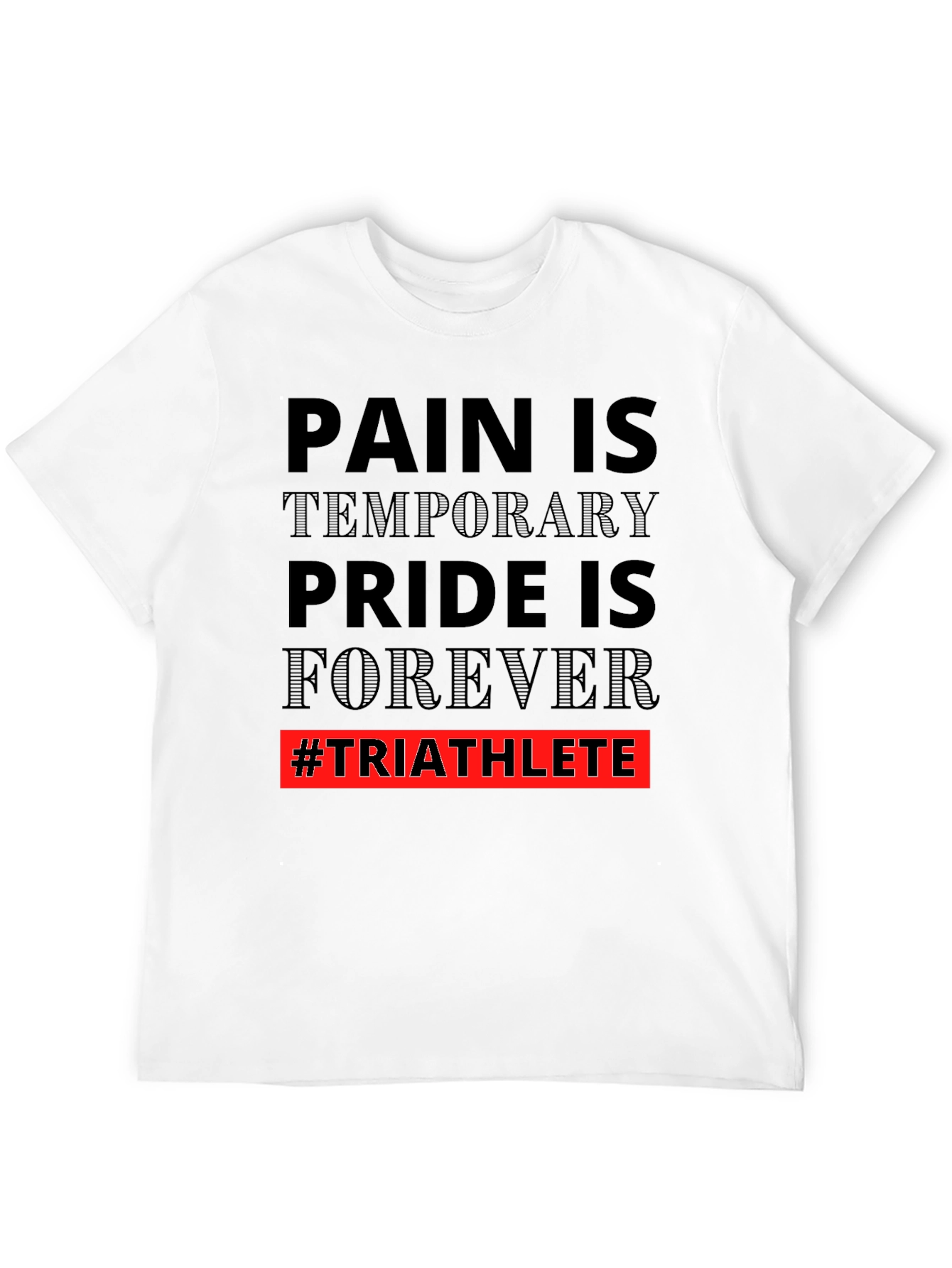 Triathlete Pride Graphic Tee - Motivational Workout Shirt