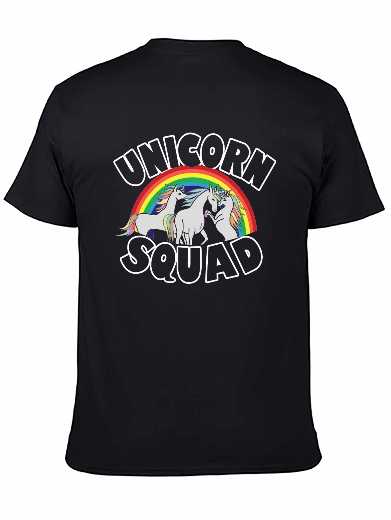 Unicorn Squad Graphic T-Shirt - Black