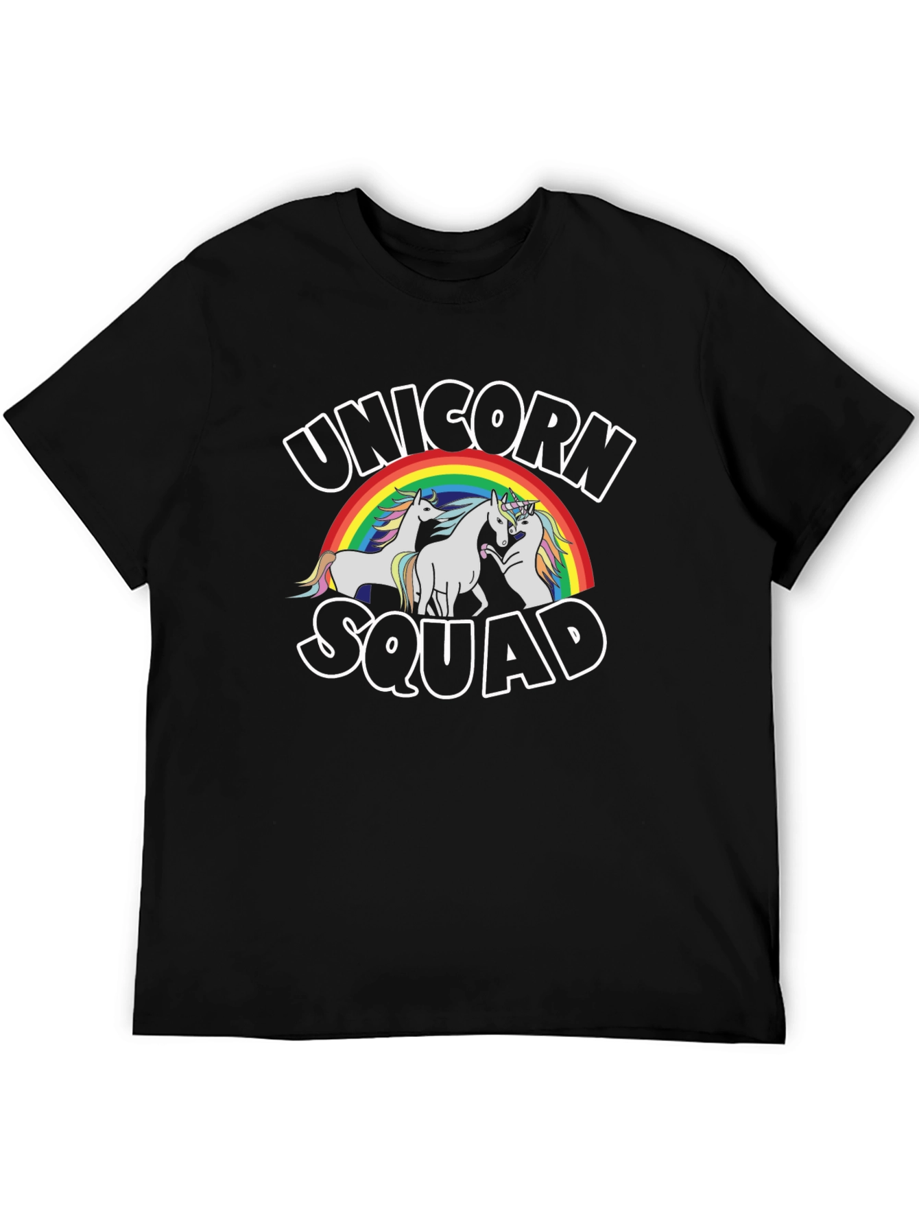 Unicorn Squad Graphic T-Shirt - Black
