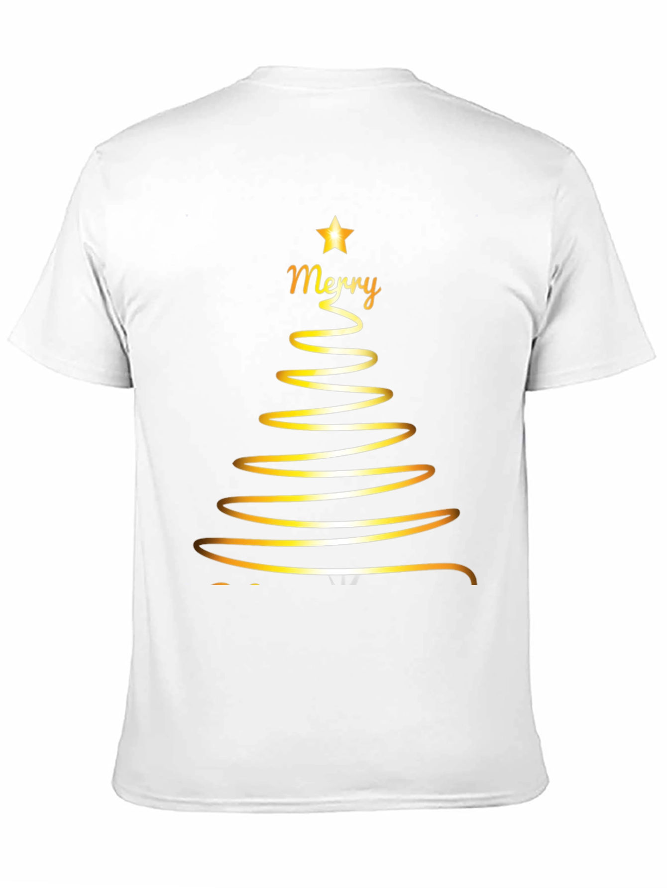 Merry Christmas Tree Graphic T-Shirt