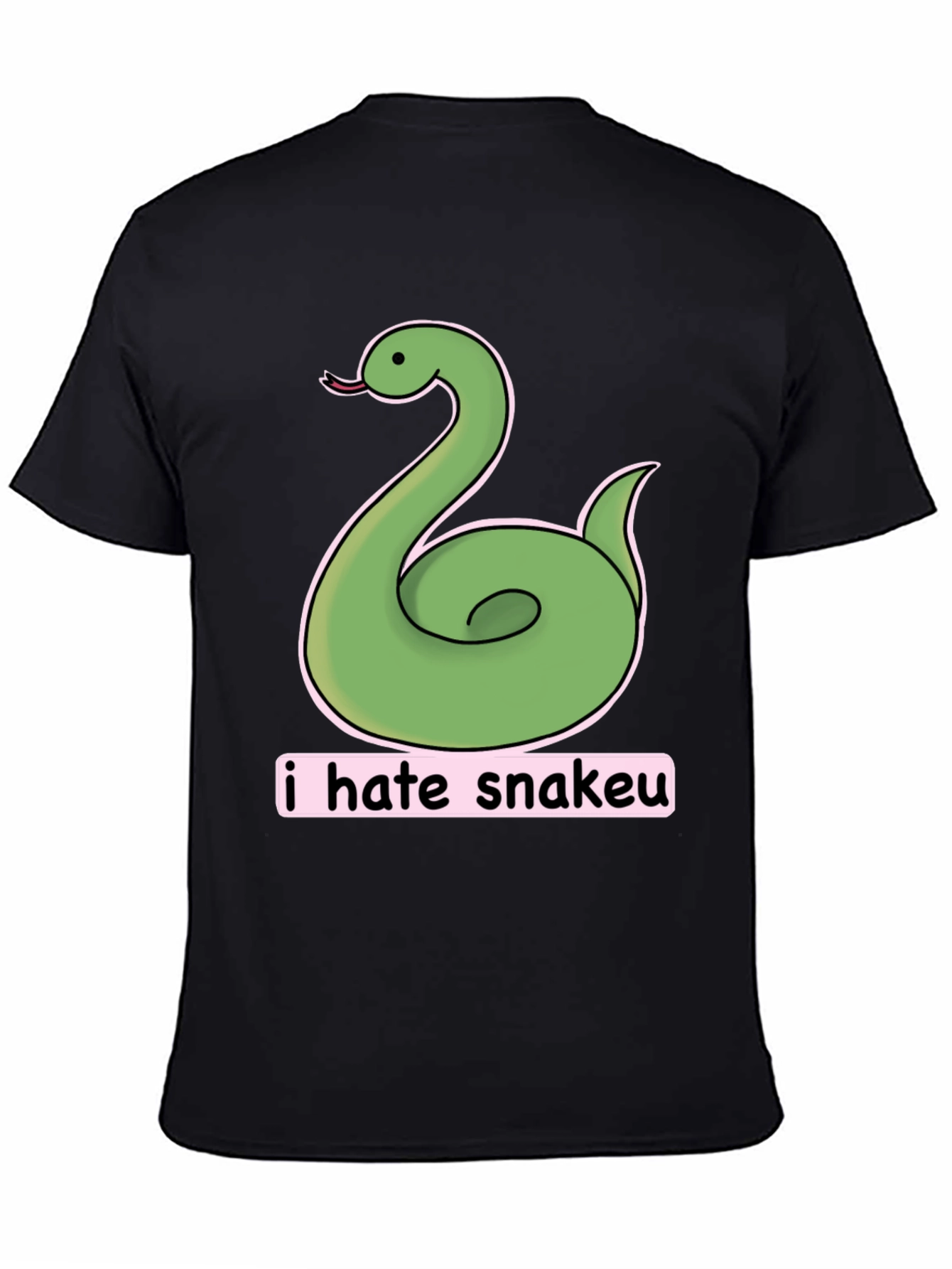 Funny I Hate Snakeu Cartoon T-Shirt