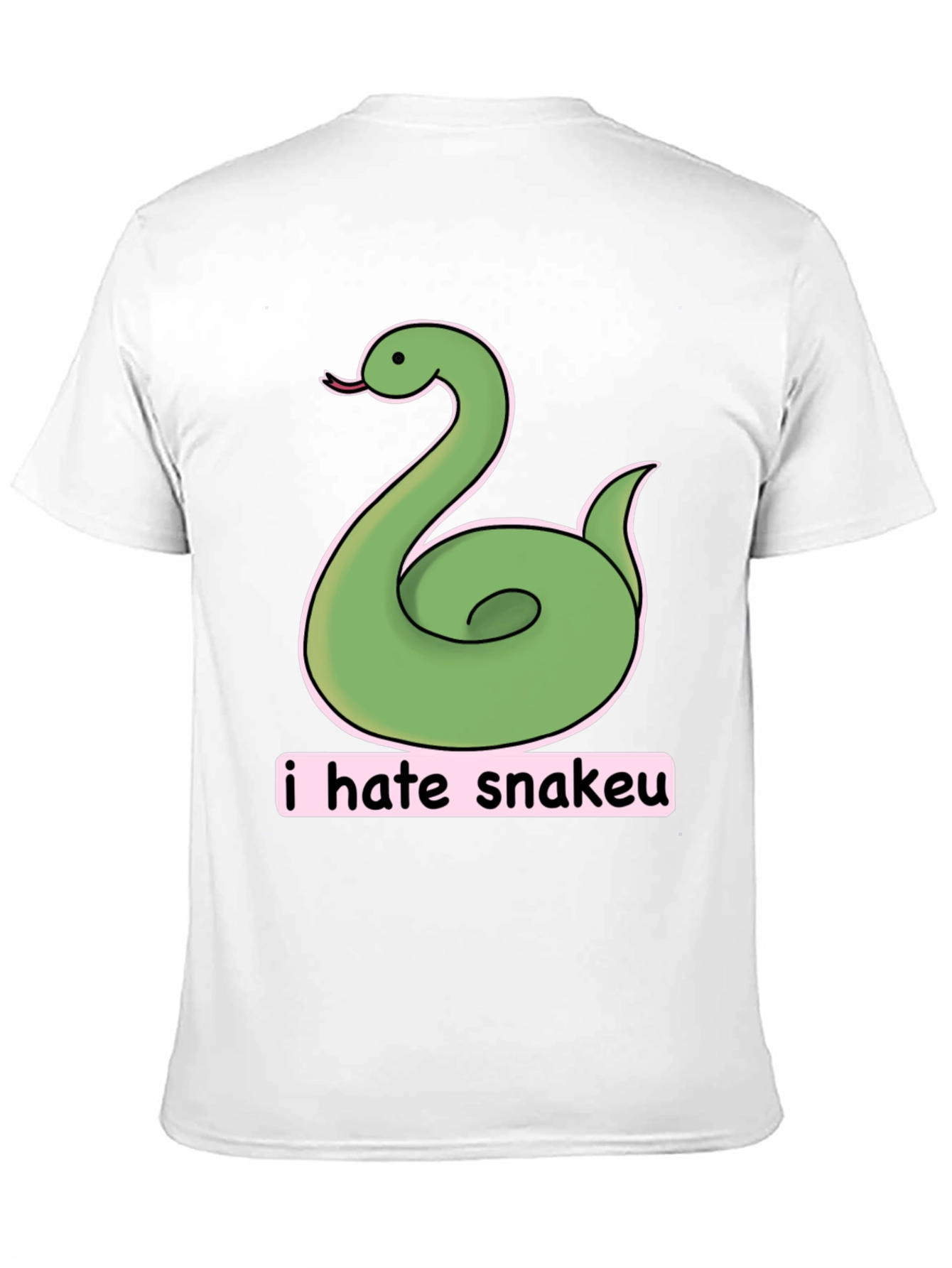 Funny I Hate Snakeu Cartoon T-Shirt