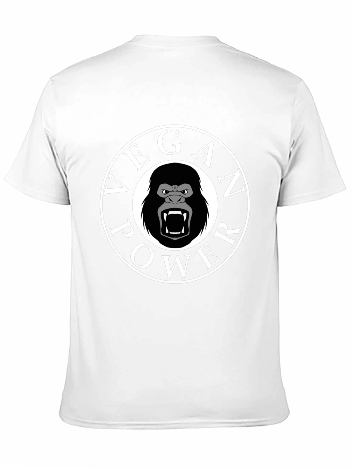 Vegan Power Gorilla T-Shirt - Black