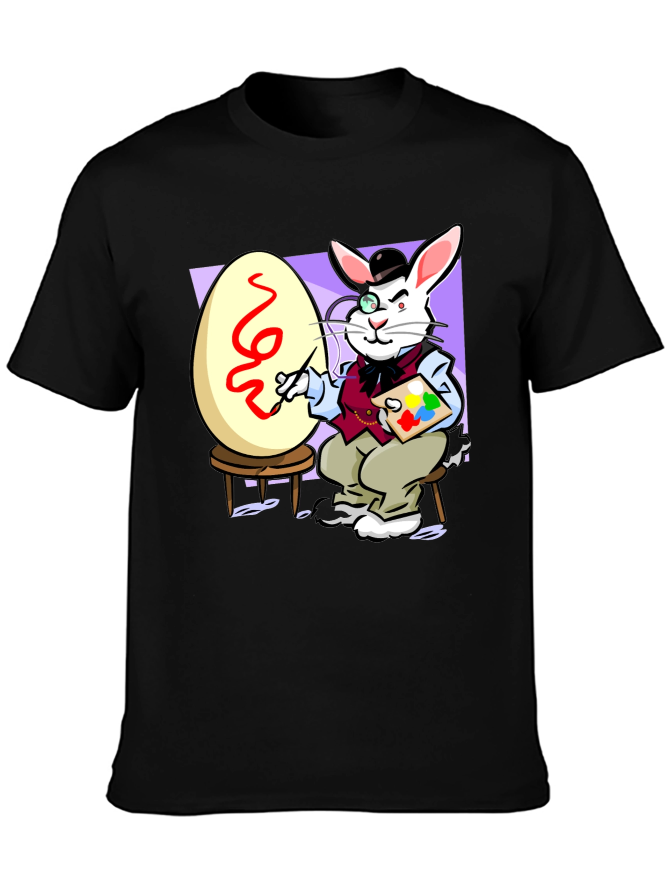 Easter Bunny Artist Novelty T-Shirt