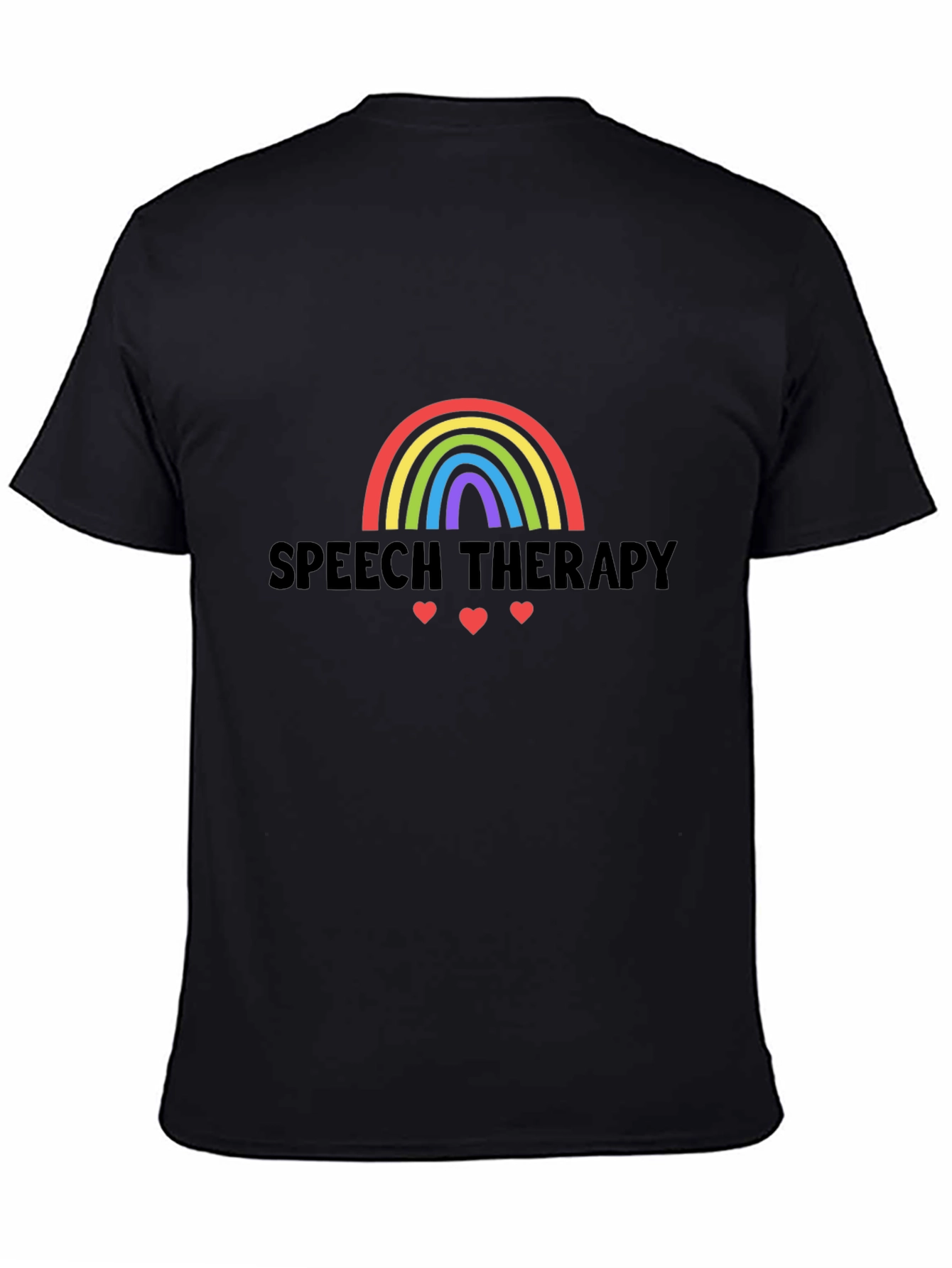 Speech Therapy Rainbow Heart T-Shirt