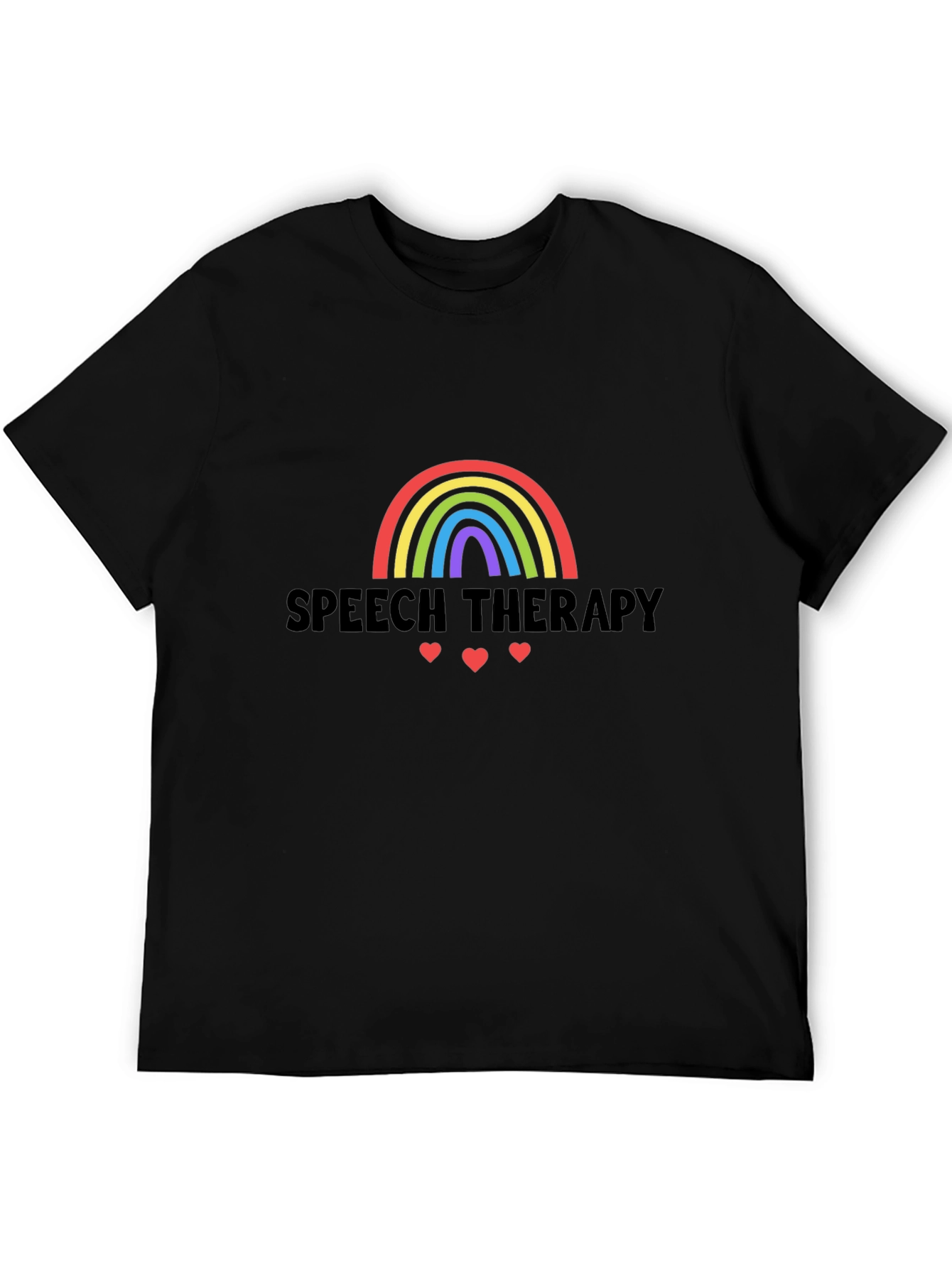 Speech Therapy Rainbow Heart T-Shirt