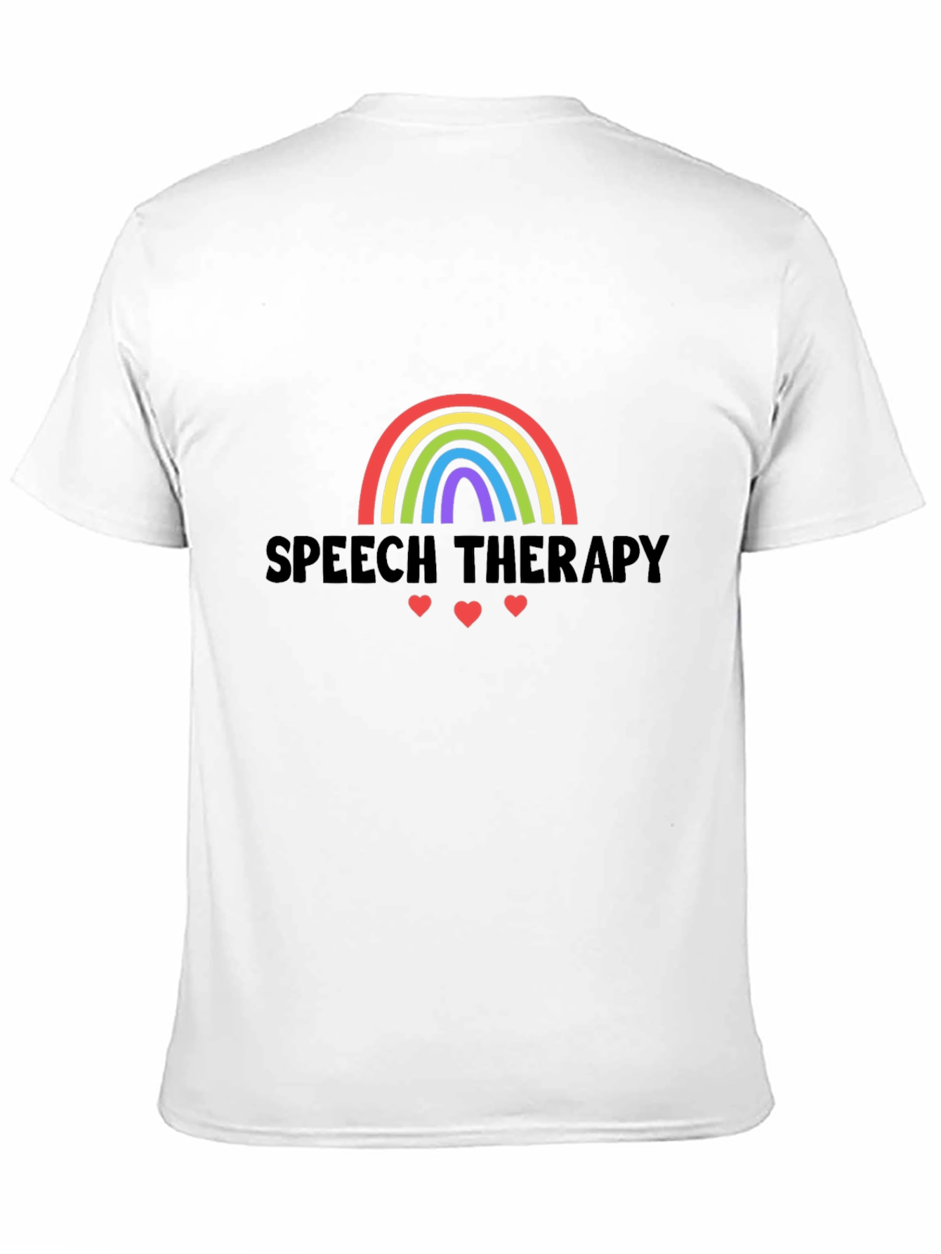 Speech Therapy Rainbow Heart T-Shirt