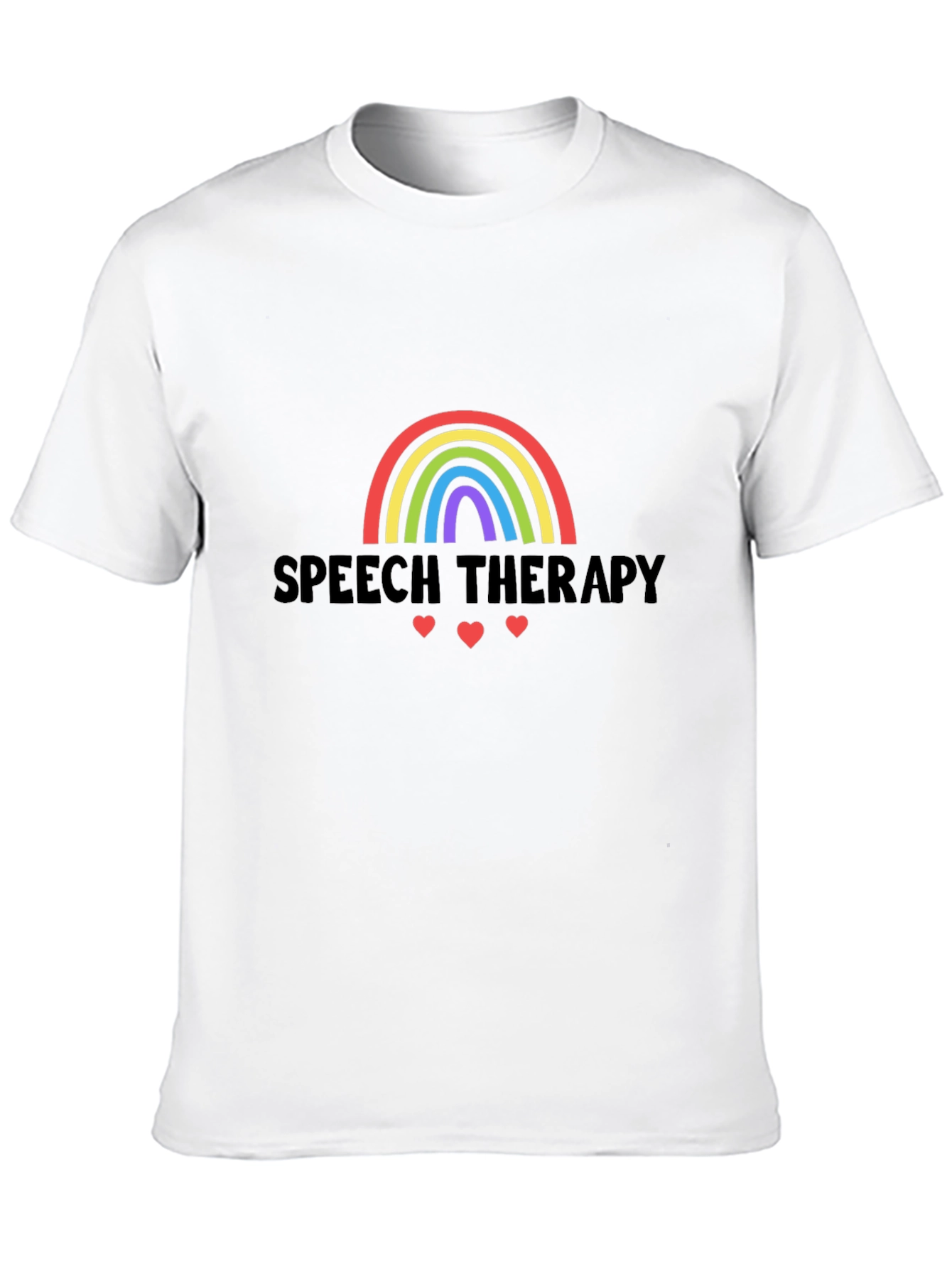 Speech Therapy Rainbow Heart T-Shirt