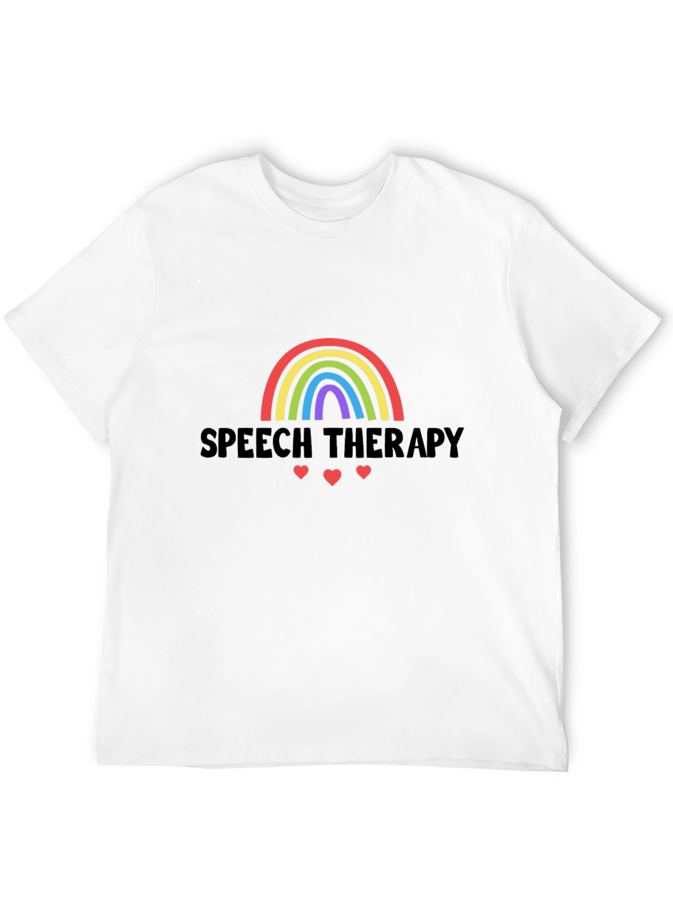 Speech Therapy Rainbow Heart T-Shirt