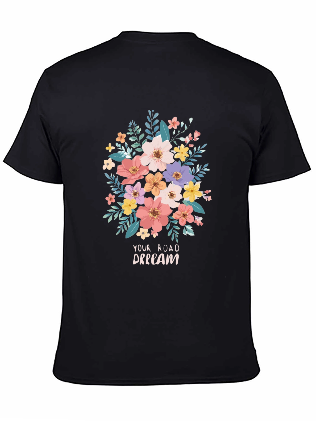 Floral Road Dream Graphic T-Shirt