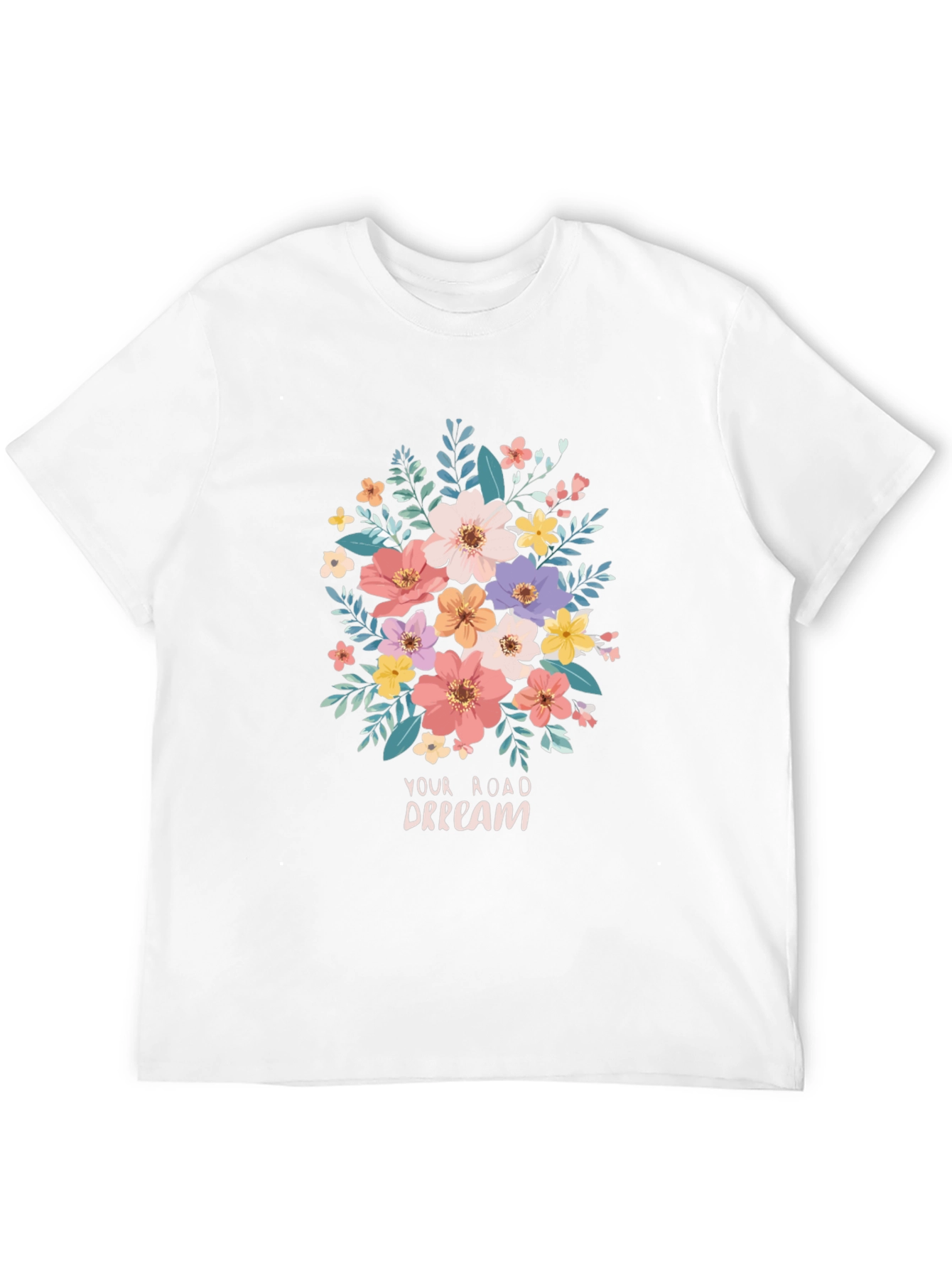 Floral Road Dream Graphic T-Shirt