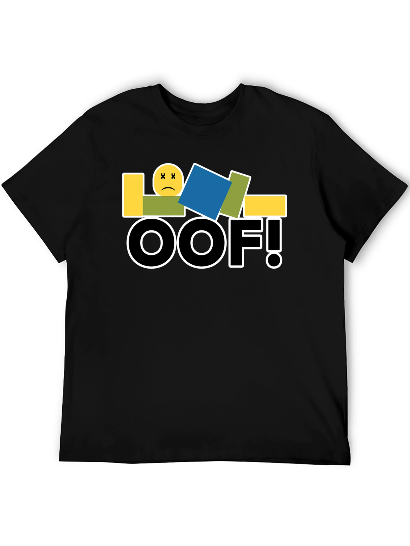 LOL OOF! Funny T-Shirt Black Cotton Casual Tee