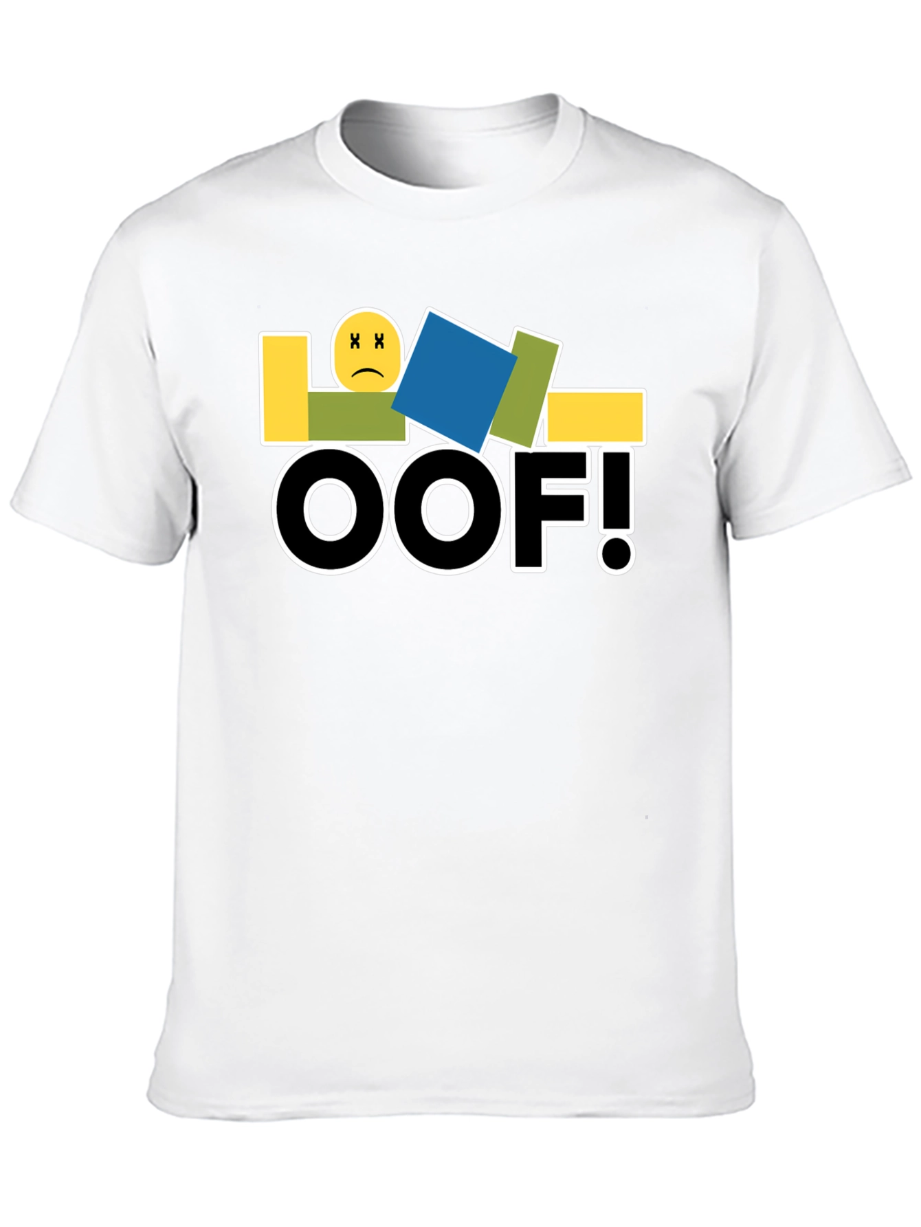 LOL OOF! Funny T-Shirt Black Cotton Casual Tee