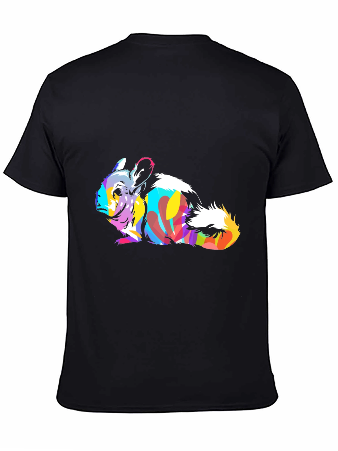 Vibrant Chinchilla Graphic Tee - Unique Animal Print