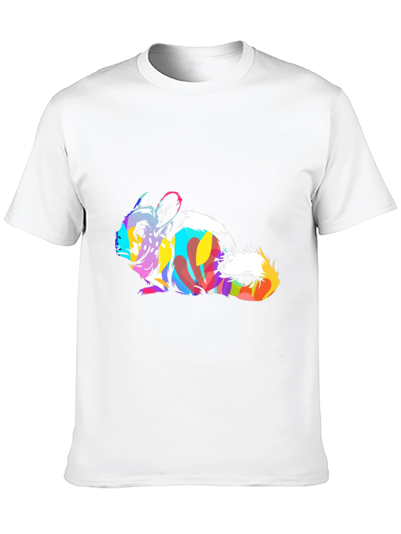 Vibrant Chinchilla Graphic Tee - Unique Animal Print
