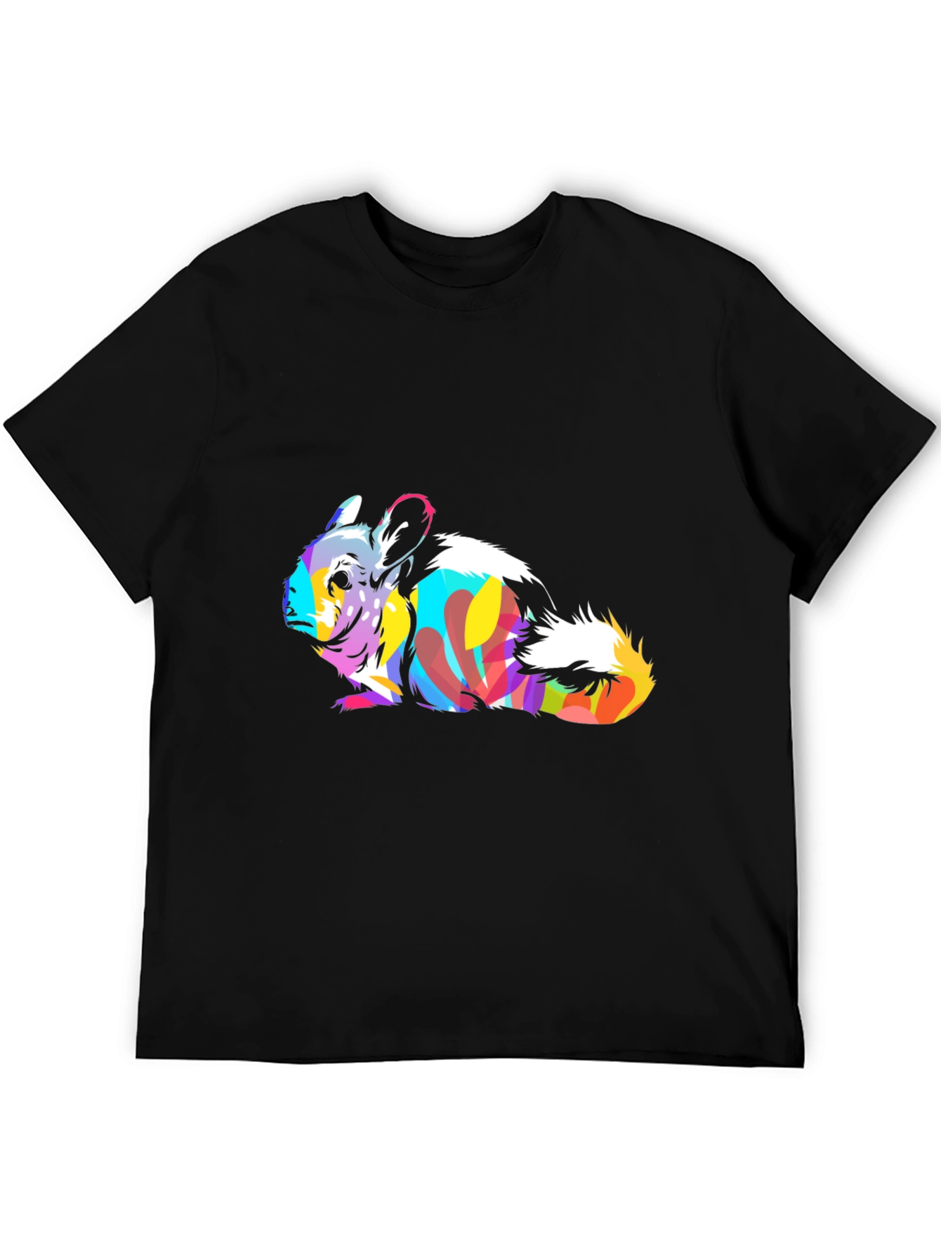 Vibrant Chinchilla Graphic Tee - Unique Animal Print