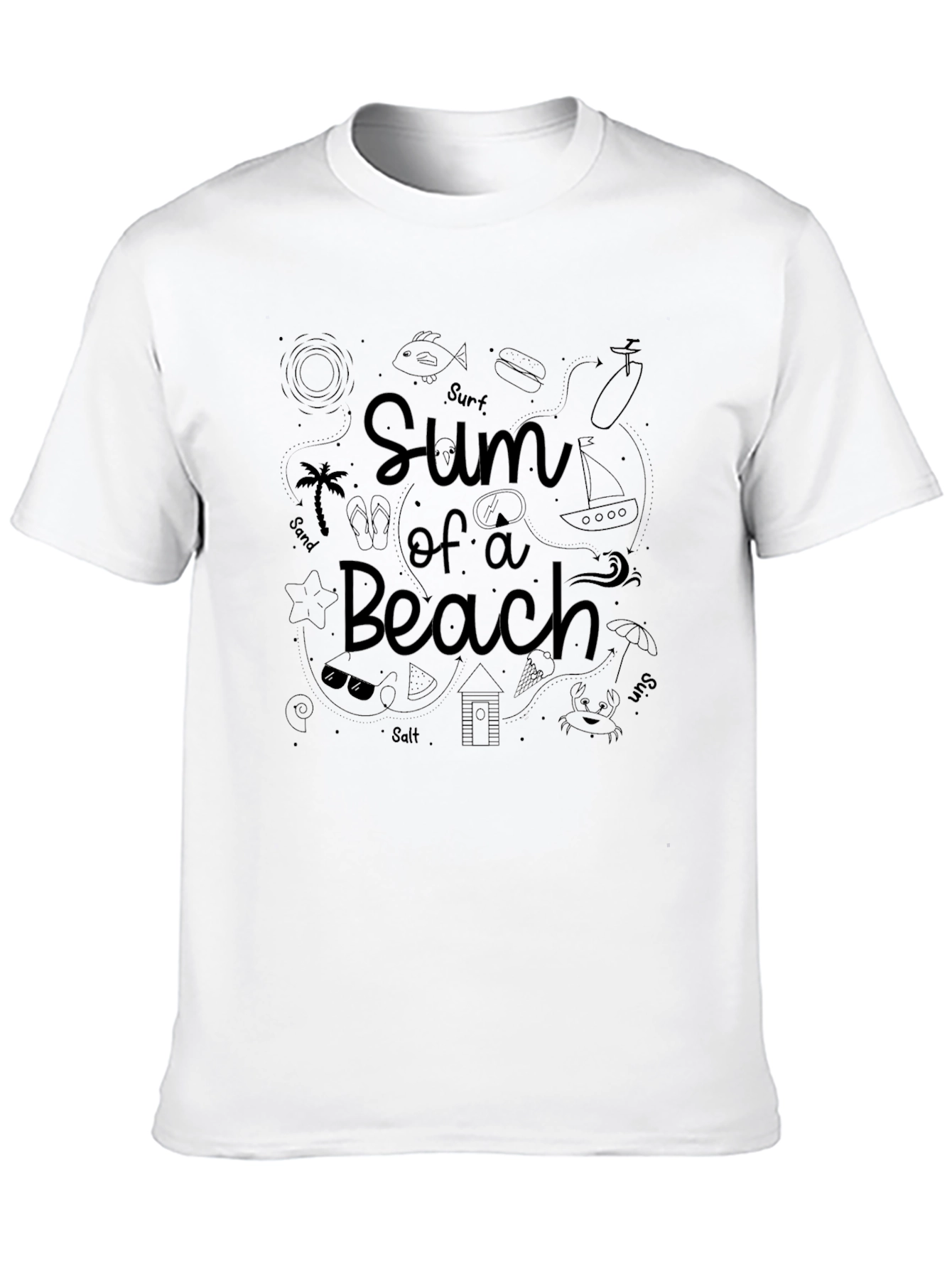 Sum of a Beach Graphic T-Shirt