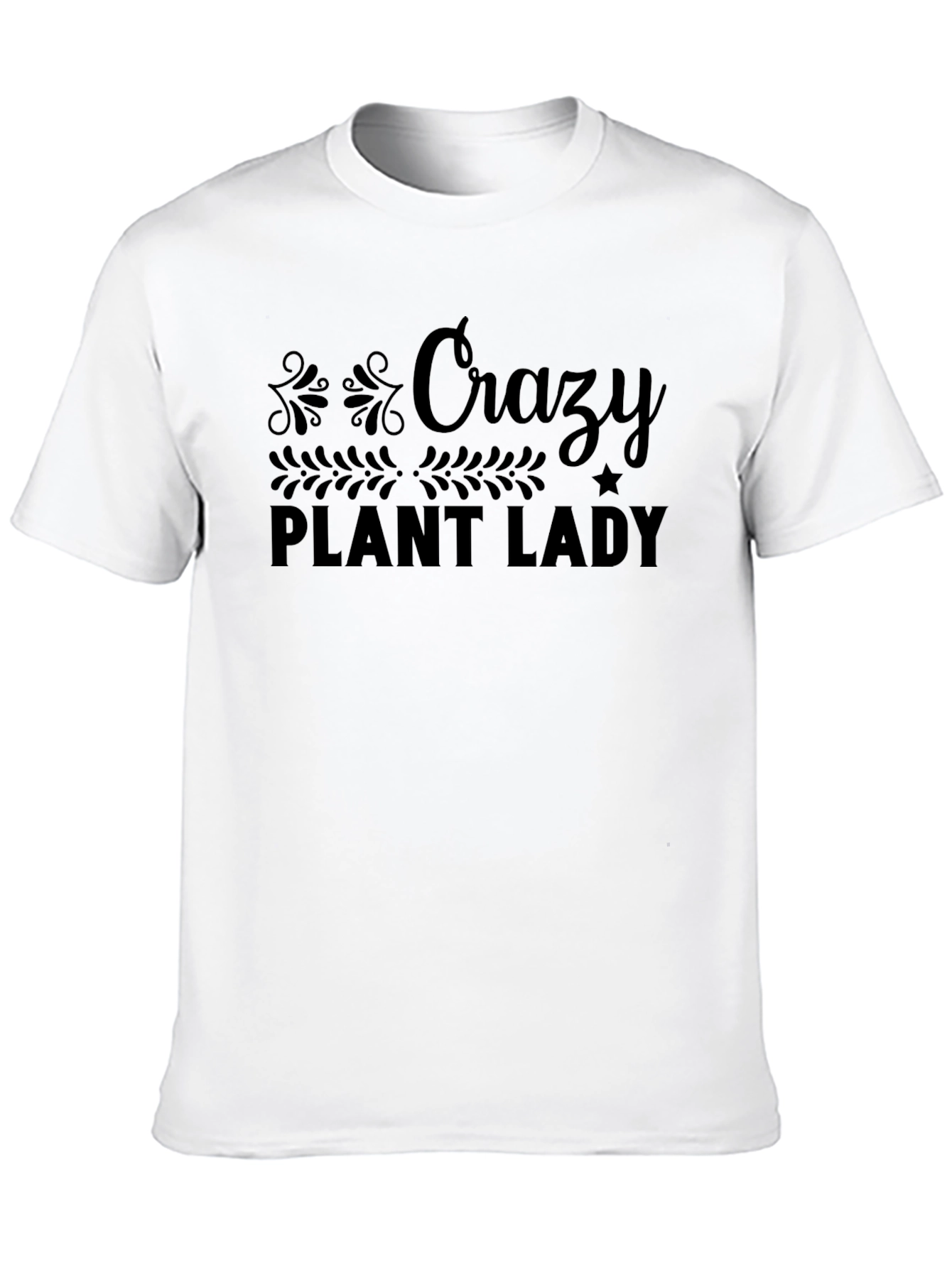 Crazy Plant Lady Graphic T-Shirt - Black