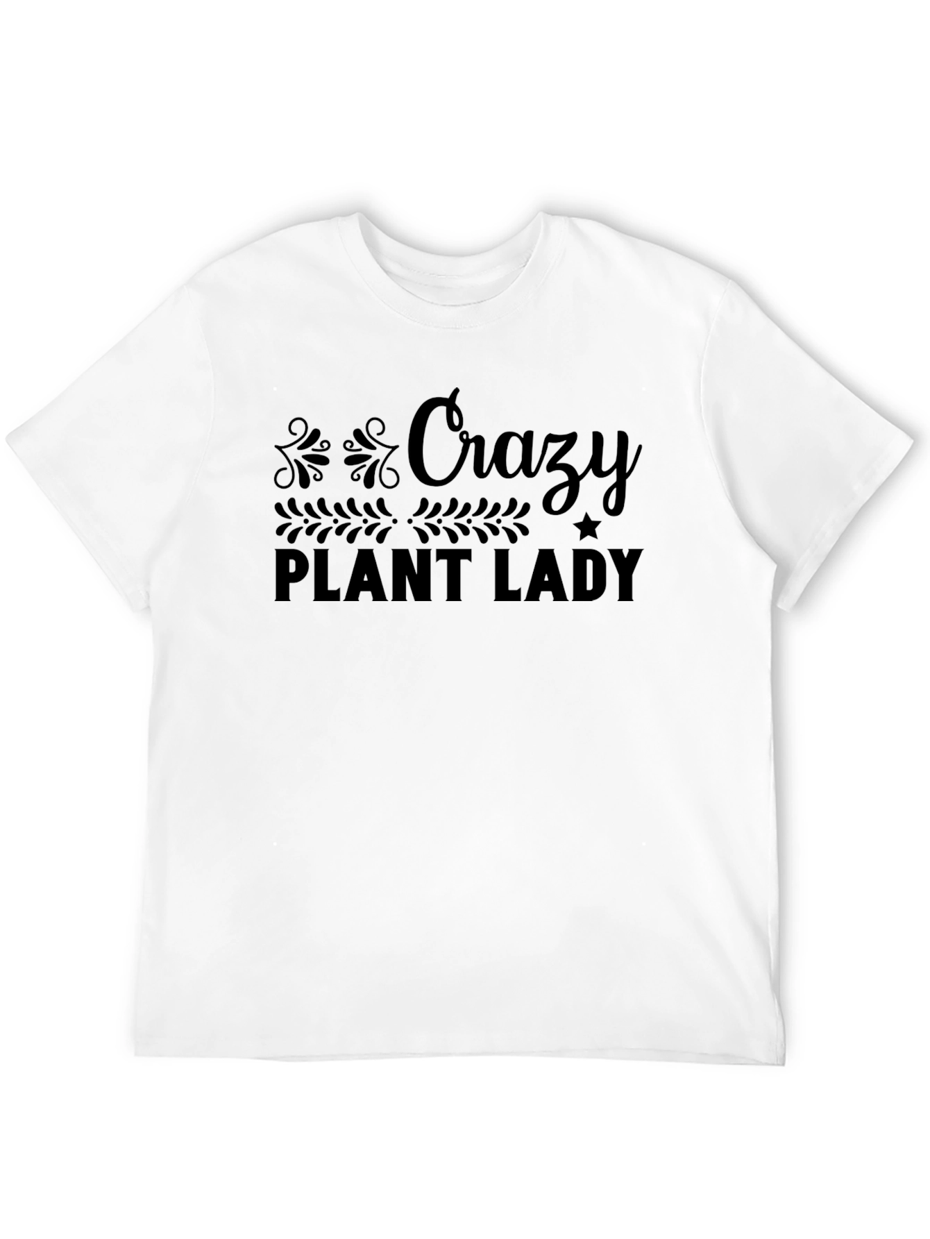 Crazy Plant Lady Graphic T-Shirt - Black