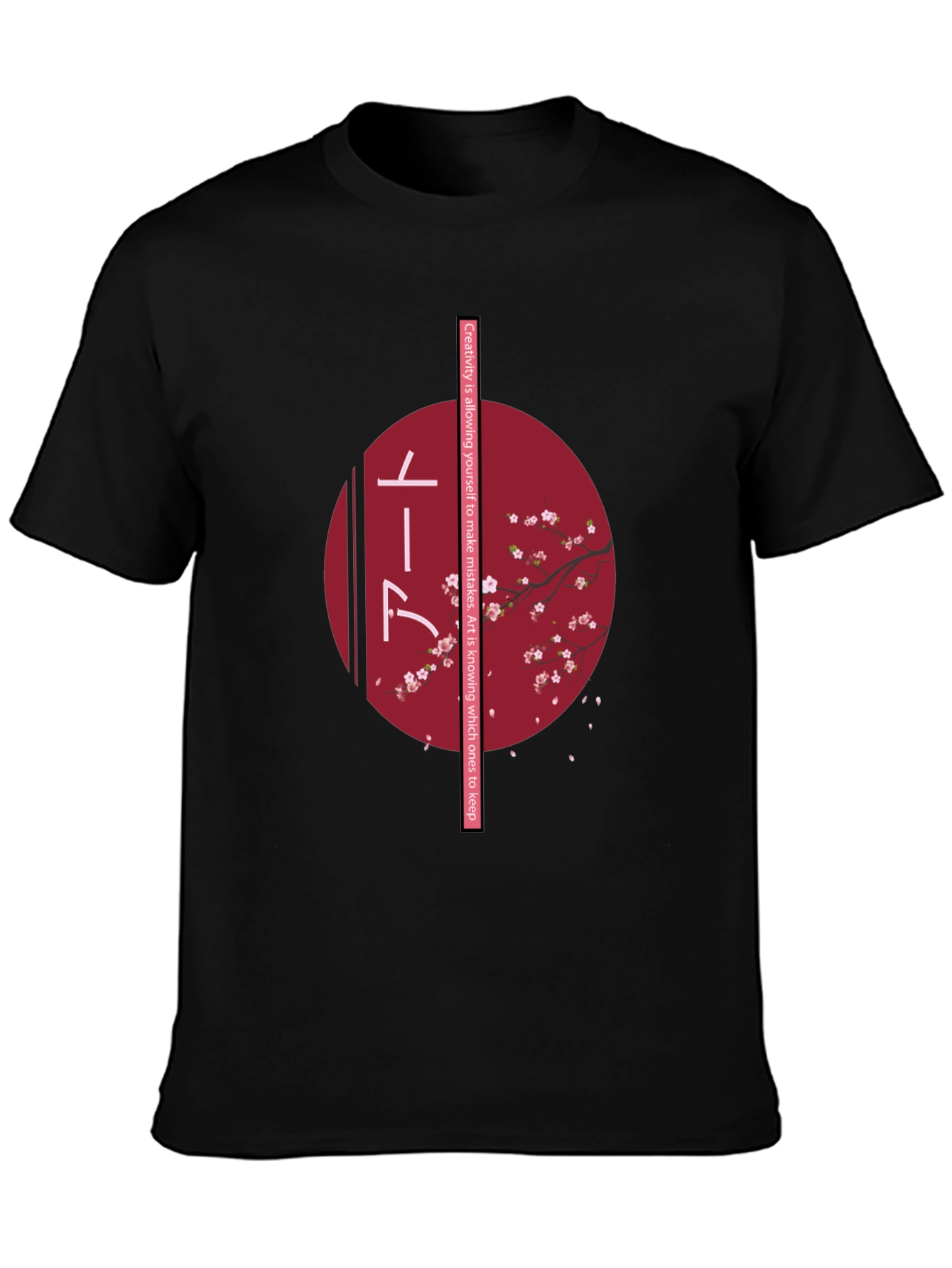 Japanese Art Cherry Blossom Graphic Tee