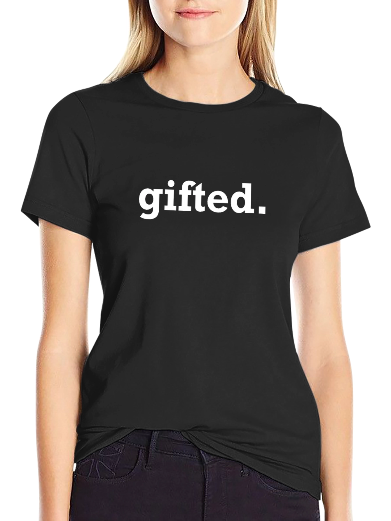 Gifted T-Shirt - Black Crew Neck Tee