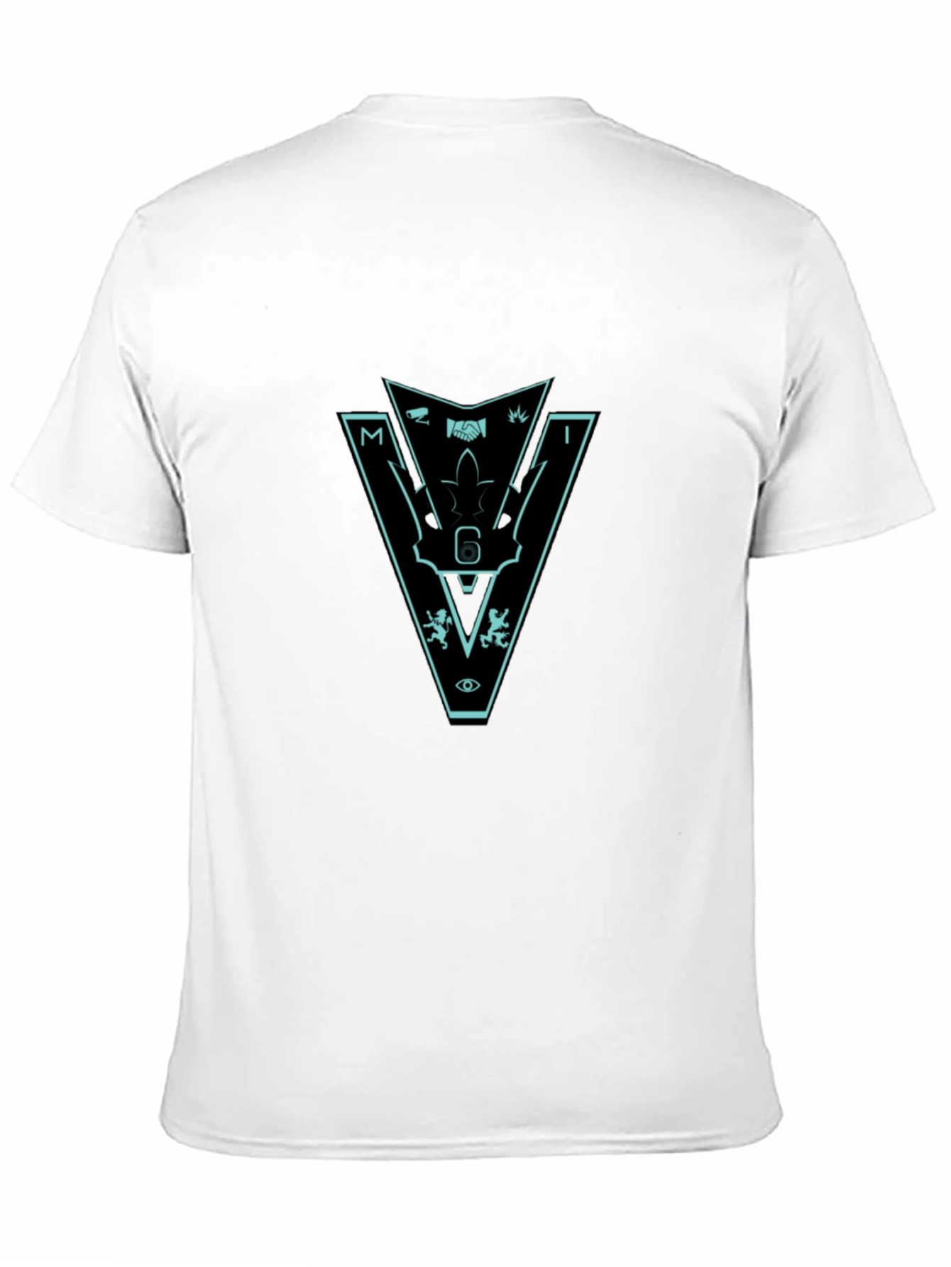 Mens Black Graphic Tee - Mystery Intrigue Design