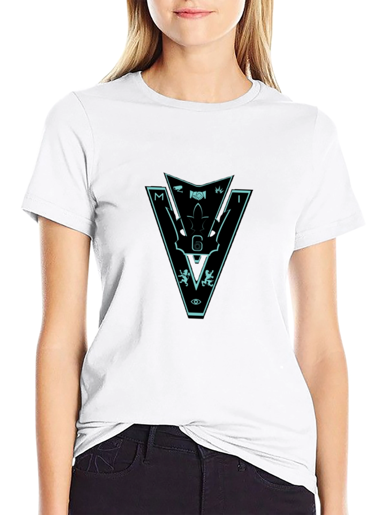 Mens Black Graphic Tee - Mystery Intrigue Design