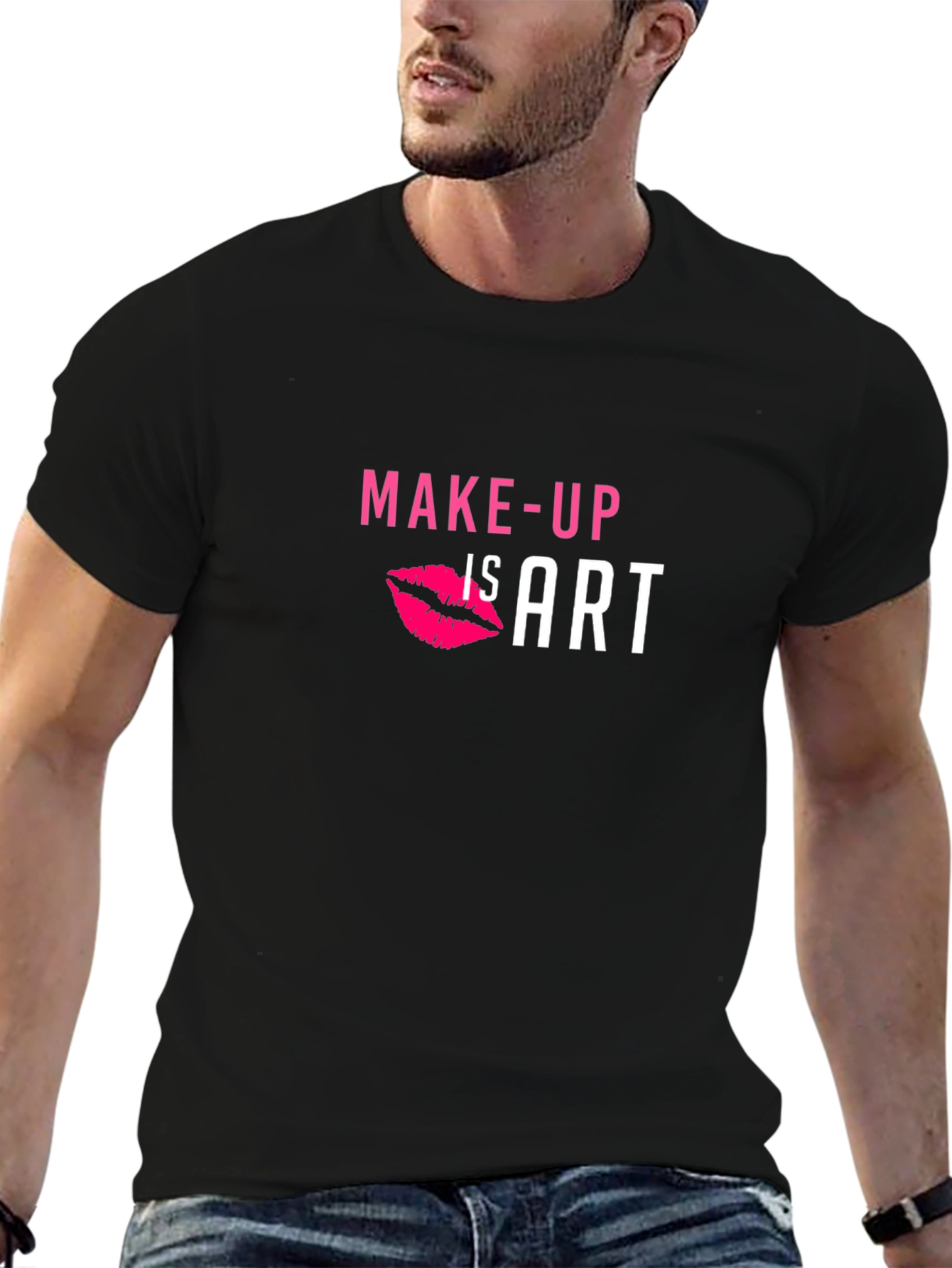 Makeup is Art Black Graphic T-Shirt