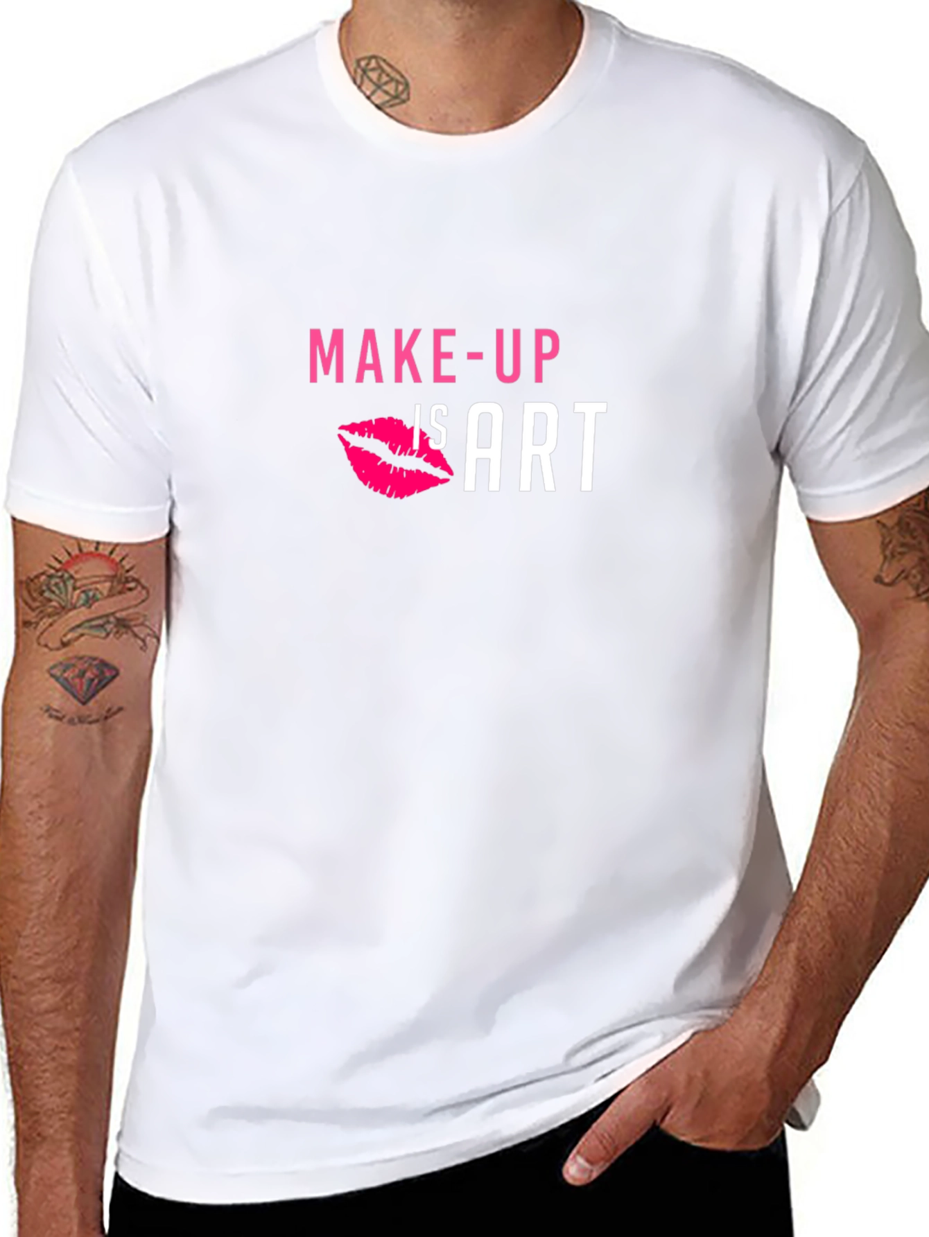 Makeup is Art Black Graphic T-Shirt