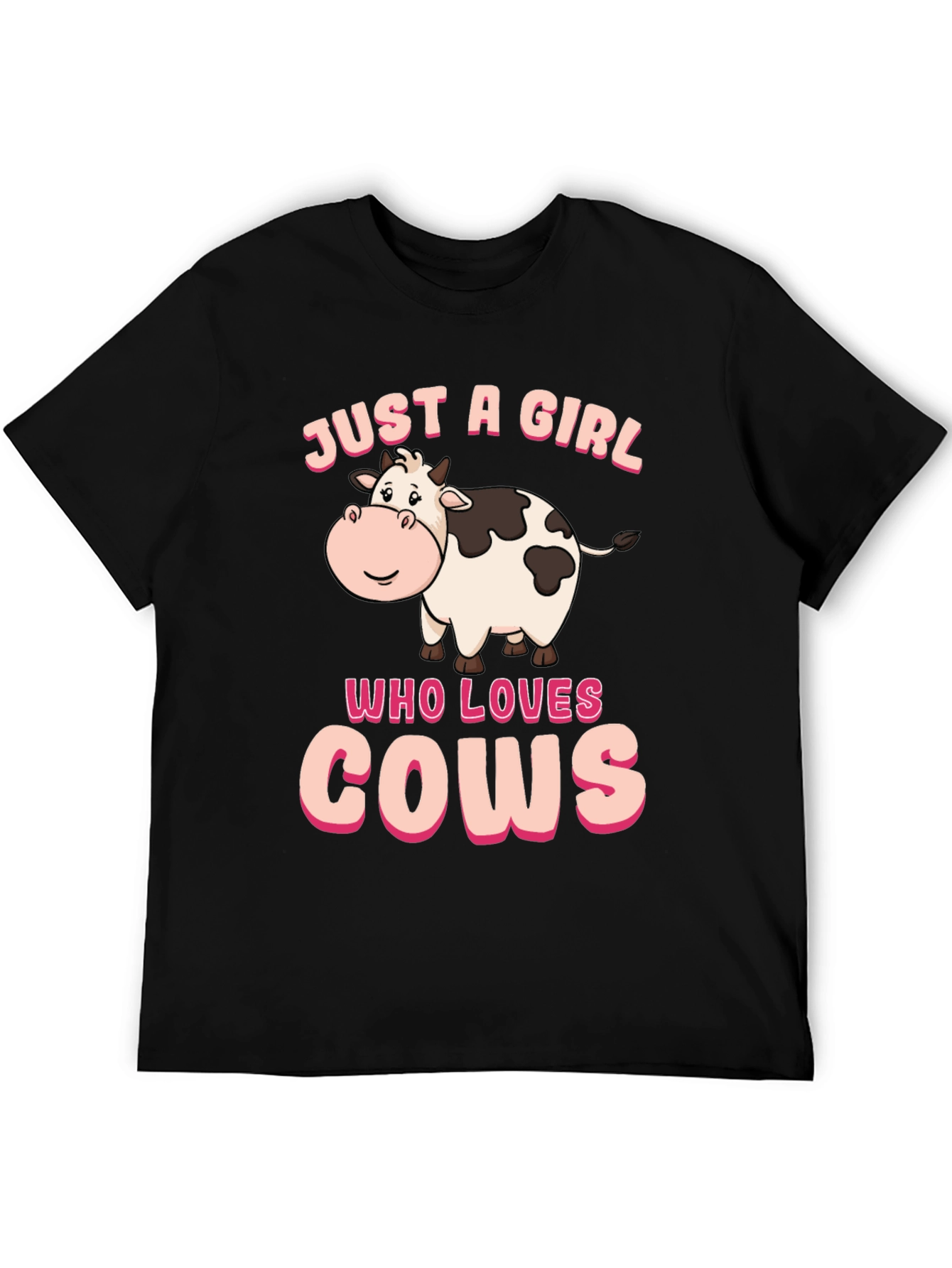 Just A Girl Who Loves Cows Graphic T-Shirt