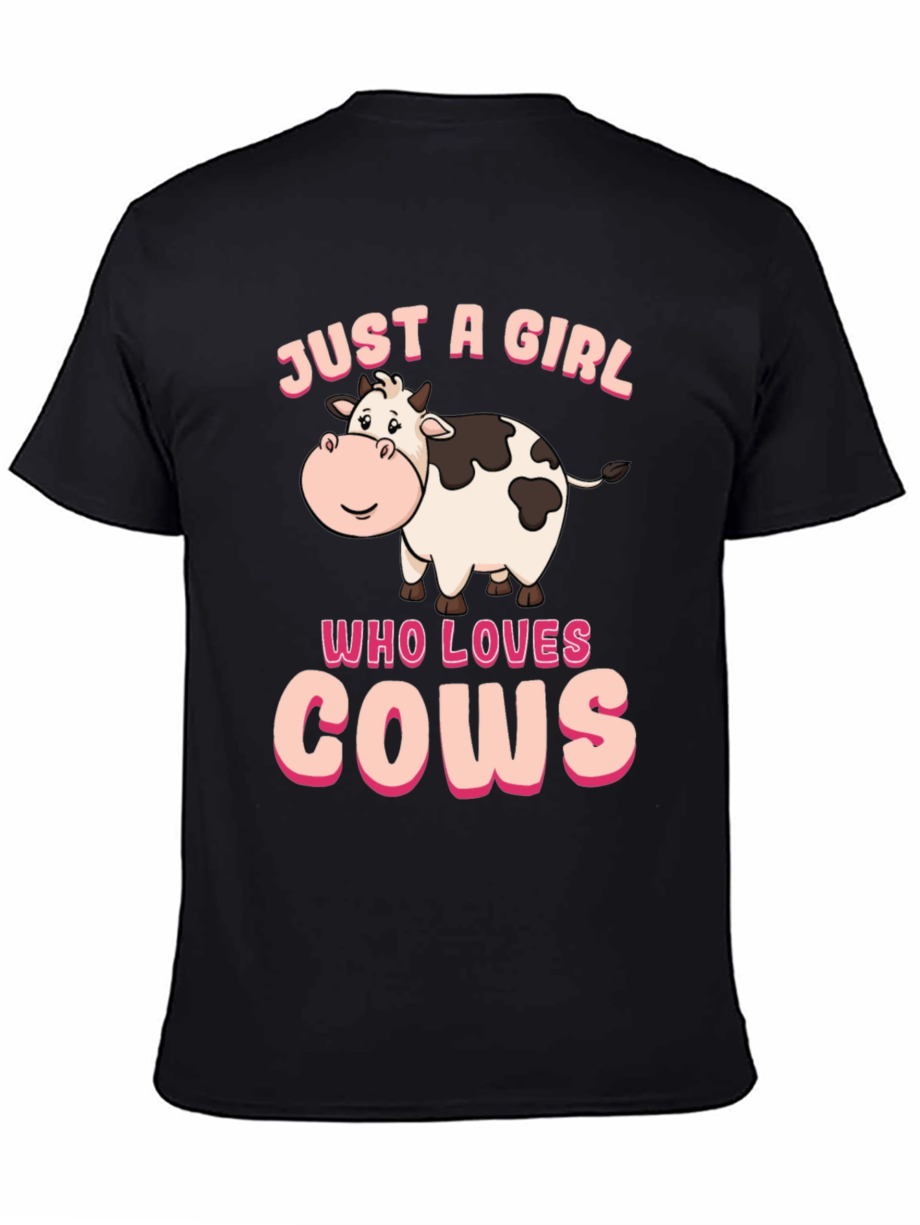 Just A Girl Who Loves Cows Graphic T-Shirt