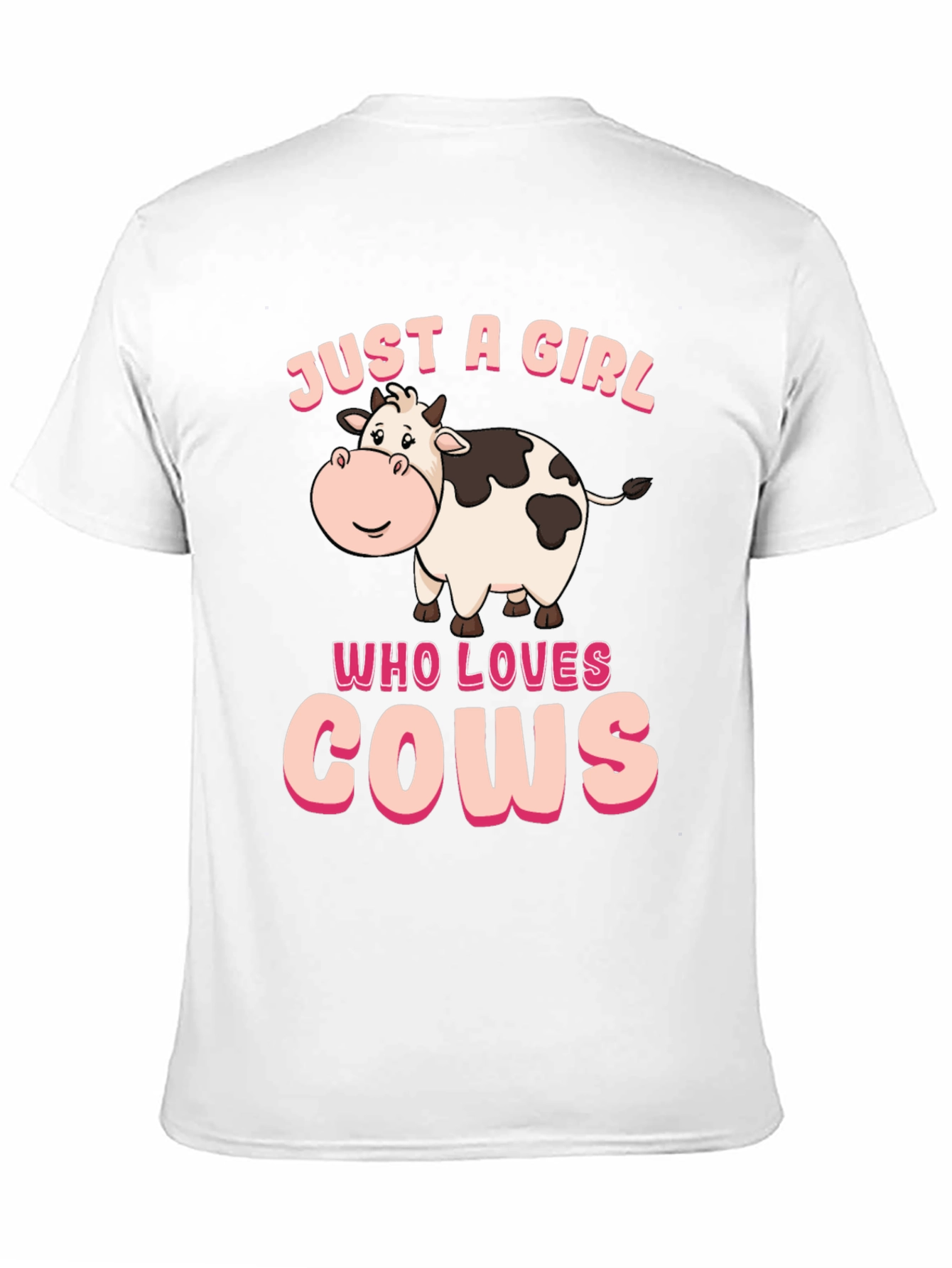 Just A Girl Who Loves Cows Graphic T-Shirt