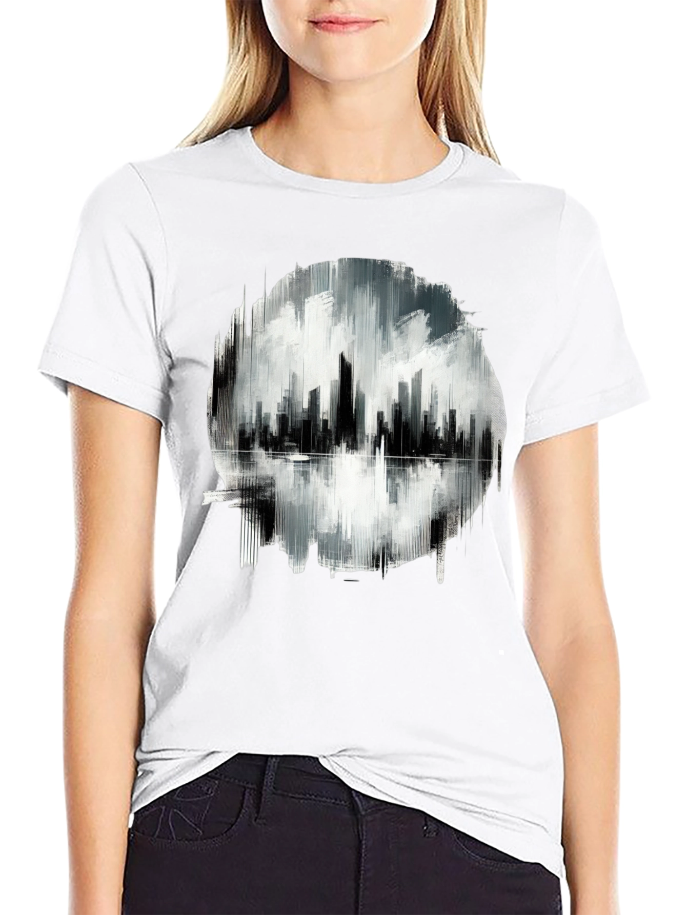 Cityscape Graphic Tee - Modern Urban Style